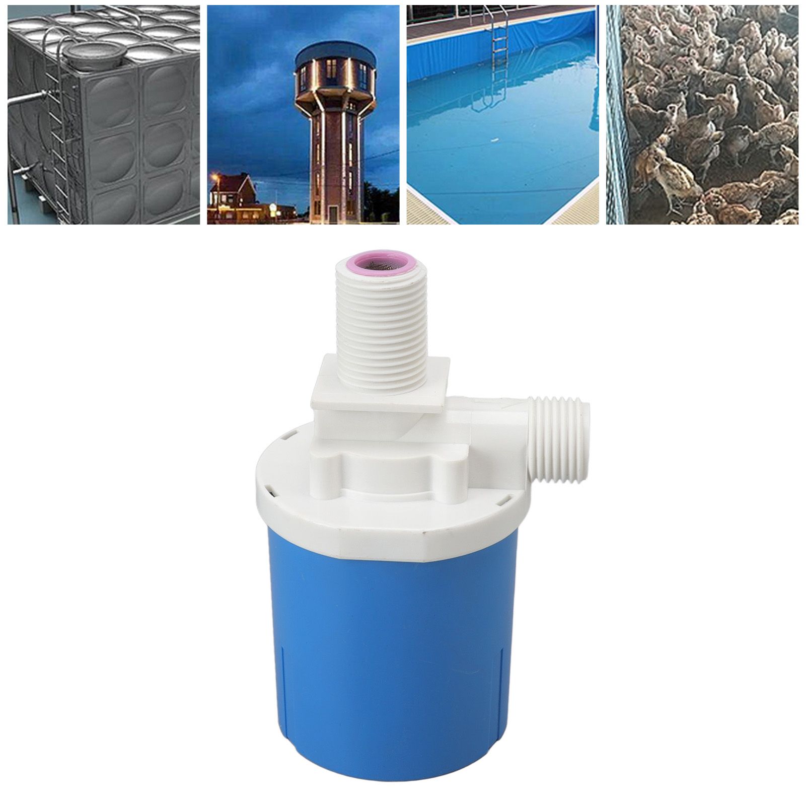 Automatic Float Valve Plastic Compact Leakage Proof Inner Water Level Control view 11