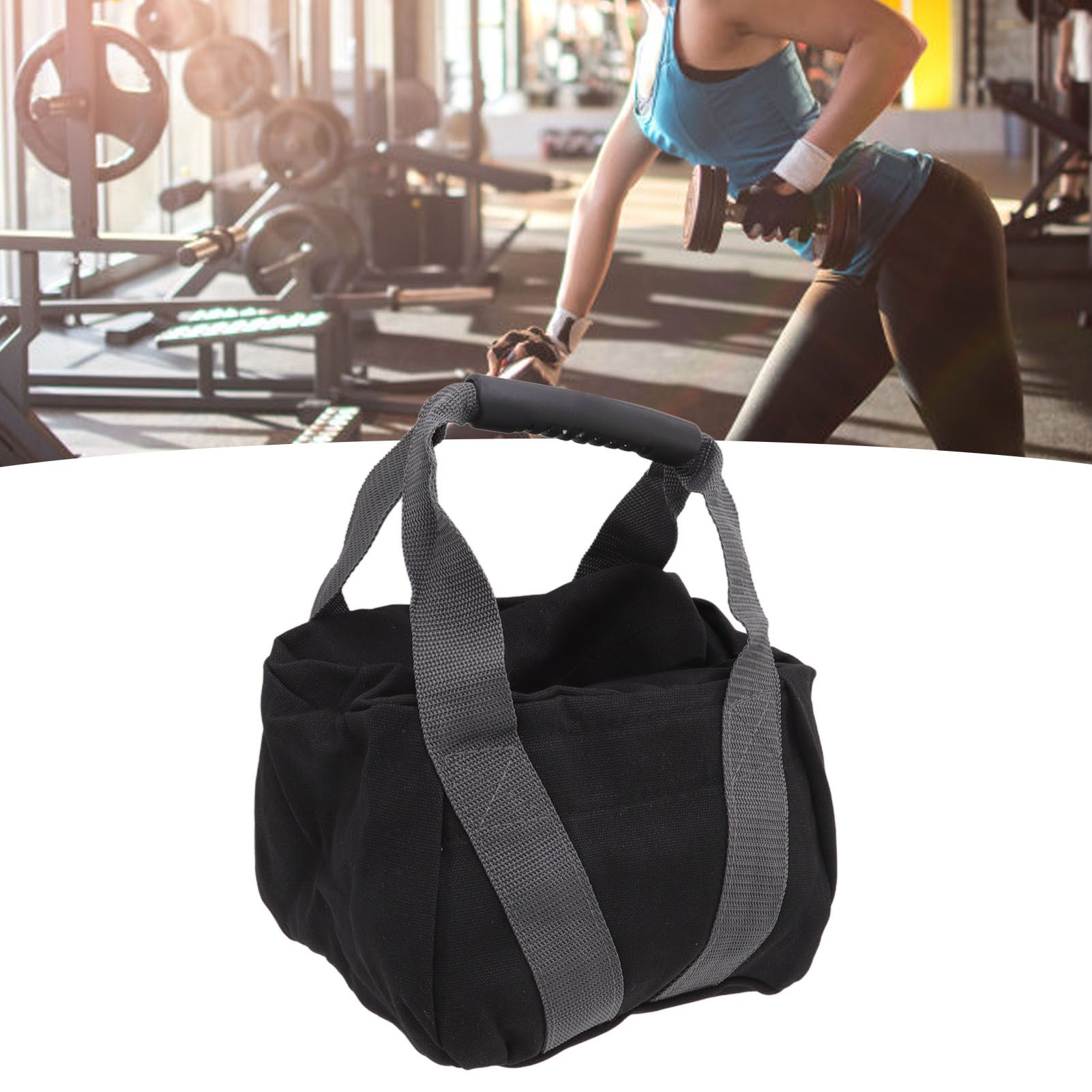 Workout Sandbag Tear Resistant with Ergonomic Handle 12oz Canvas Weightlifting view 11