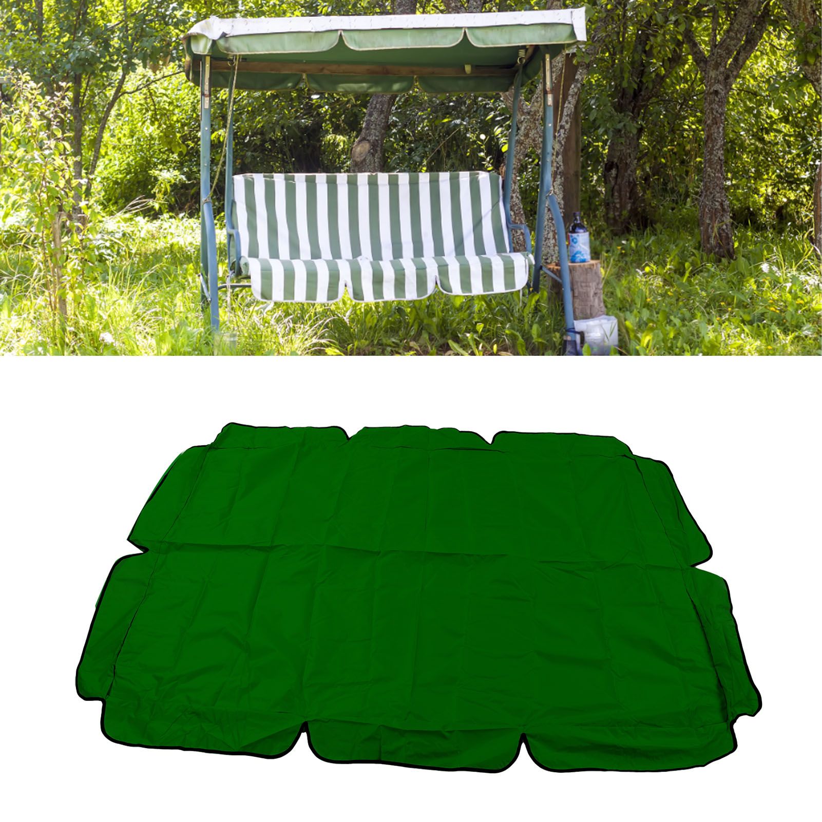 Waterproof Outdoor Swing Canopy Replacement 420D Silver Coated Oxford Fabric view 12