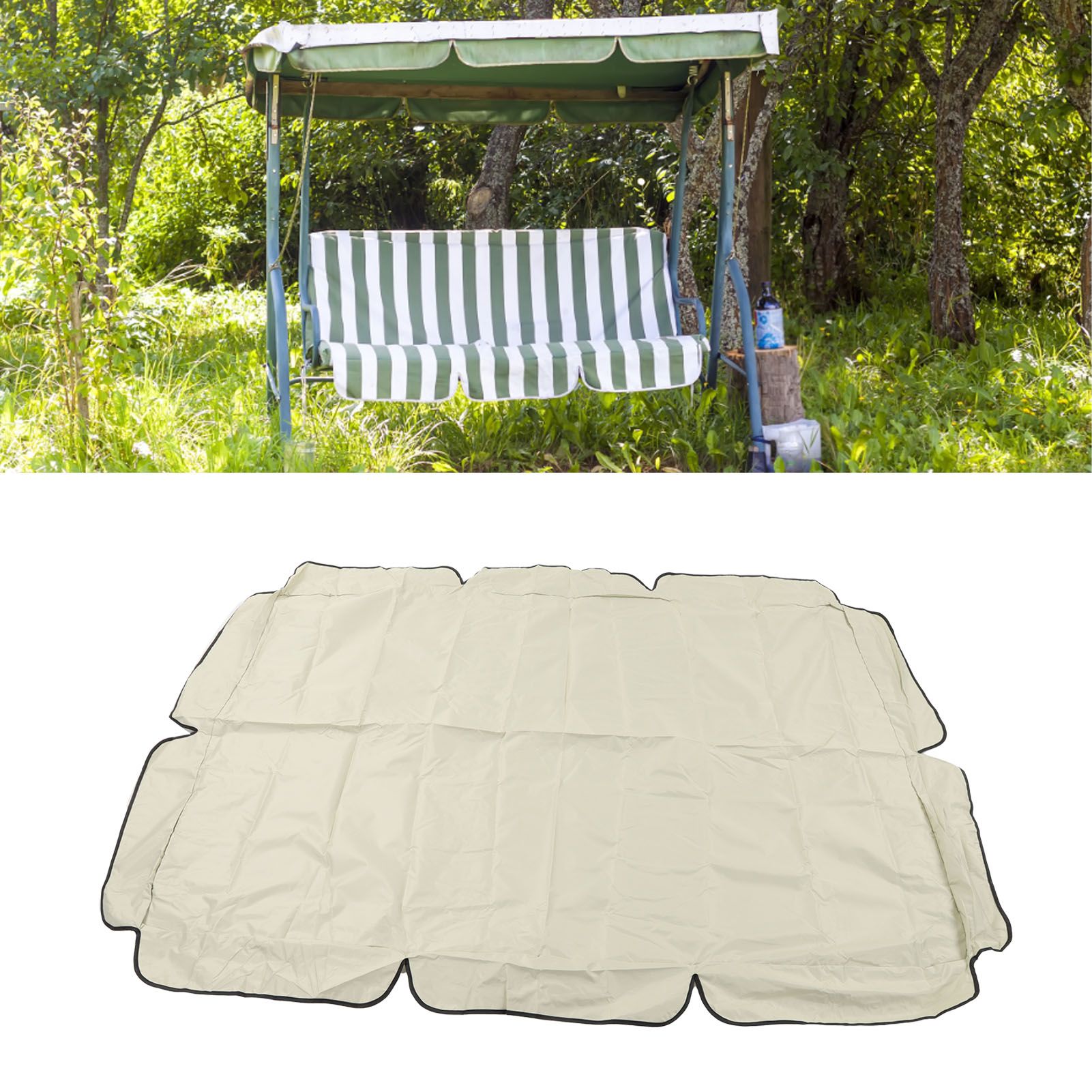 Waterproof Outdoor Swing Canopy Replacement 420D Silver Coated Oxford Fabric view 12