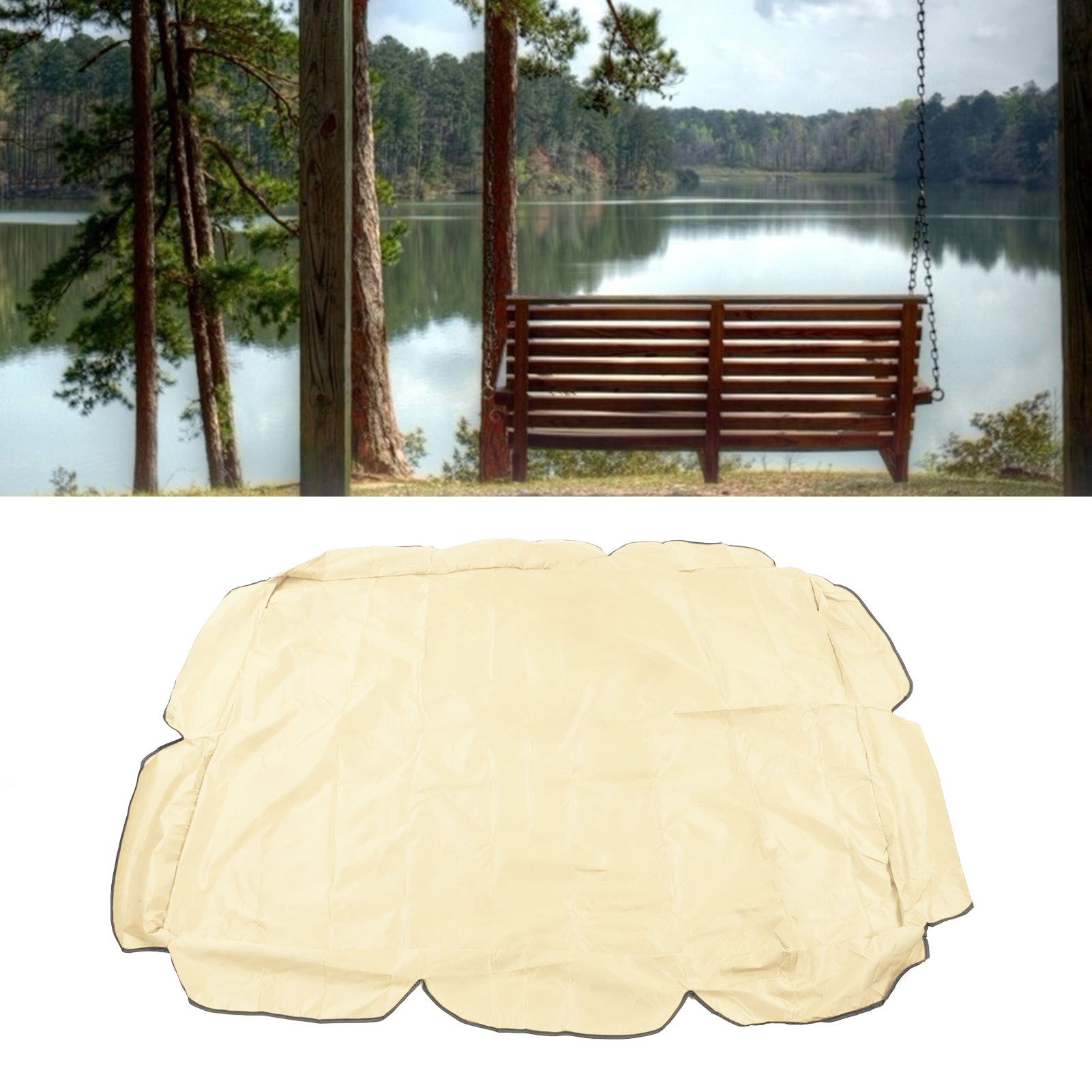 Swing Canopy 210D Silver Coated Oxford Waterproof UV Proof for Outdoor Patio view 11