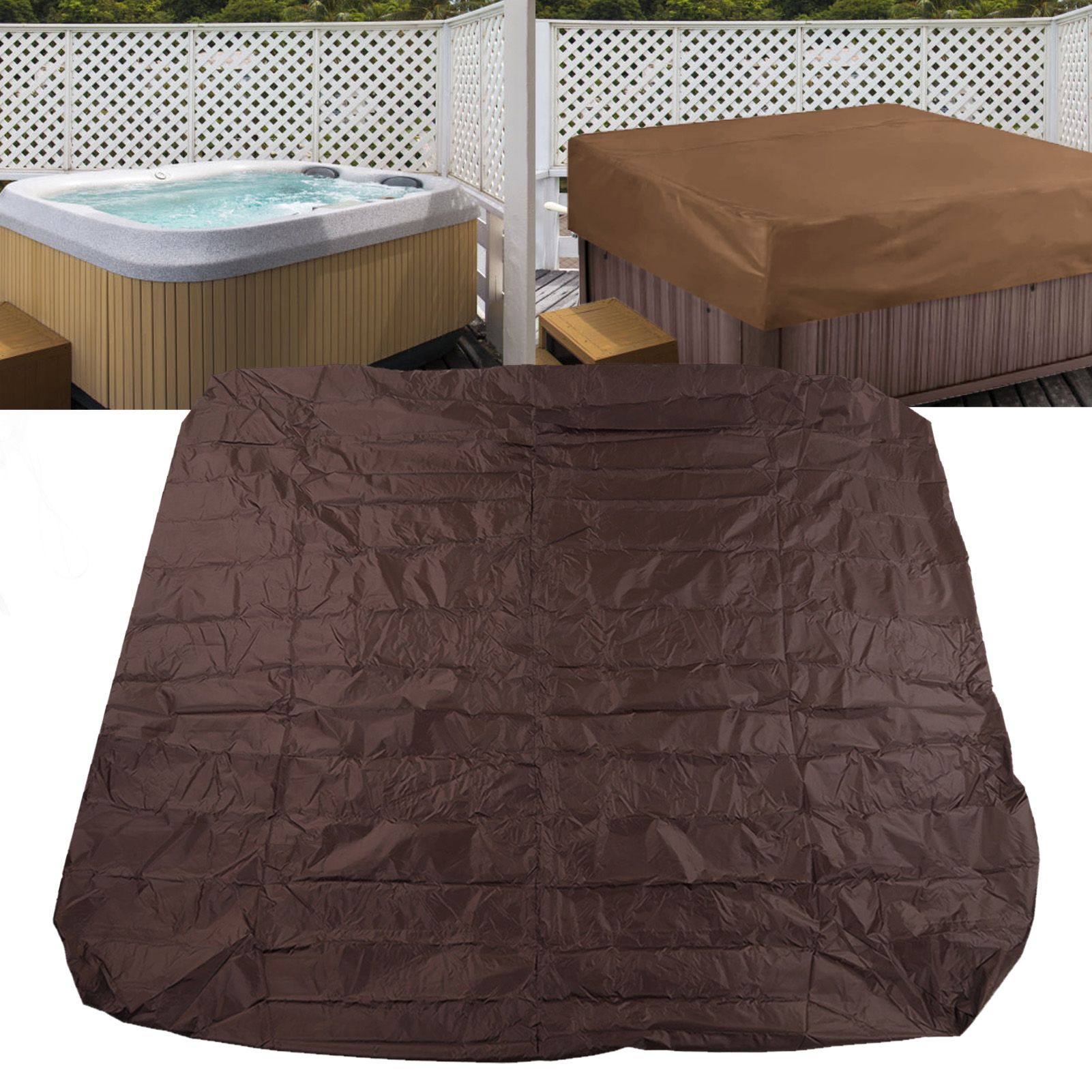 Outdoor Bathtub Dust Cover 190 Silver Coated Polyester Taffeta Waterproof Hot view 12