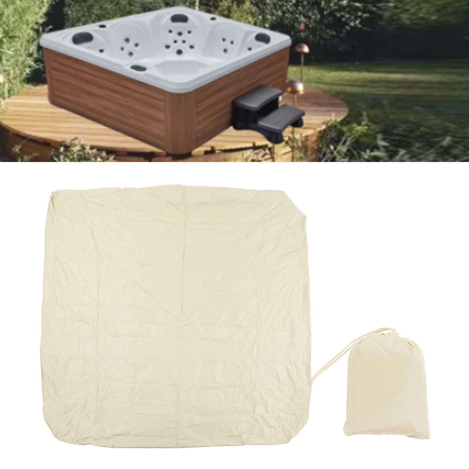 Outdoor Bathtub Dust Cover 190 Silver Coated Polyester Taffeta Waterproof Hot view 11