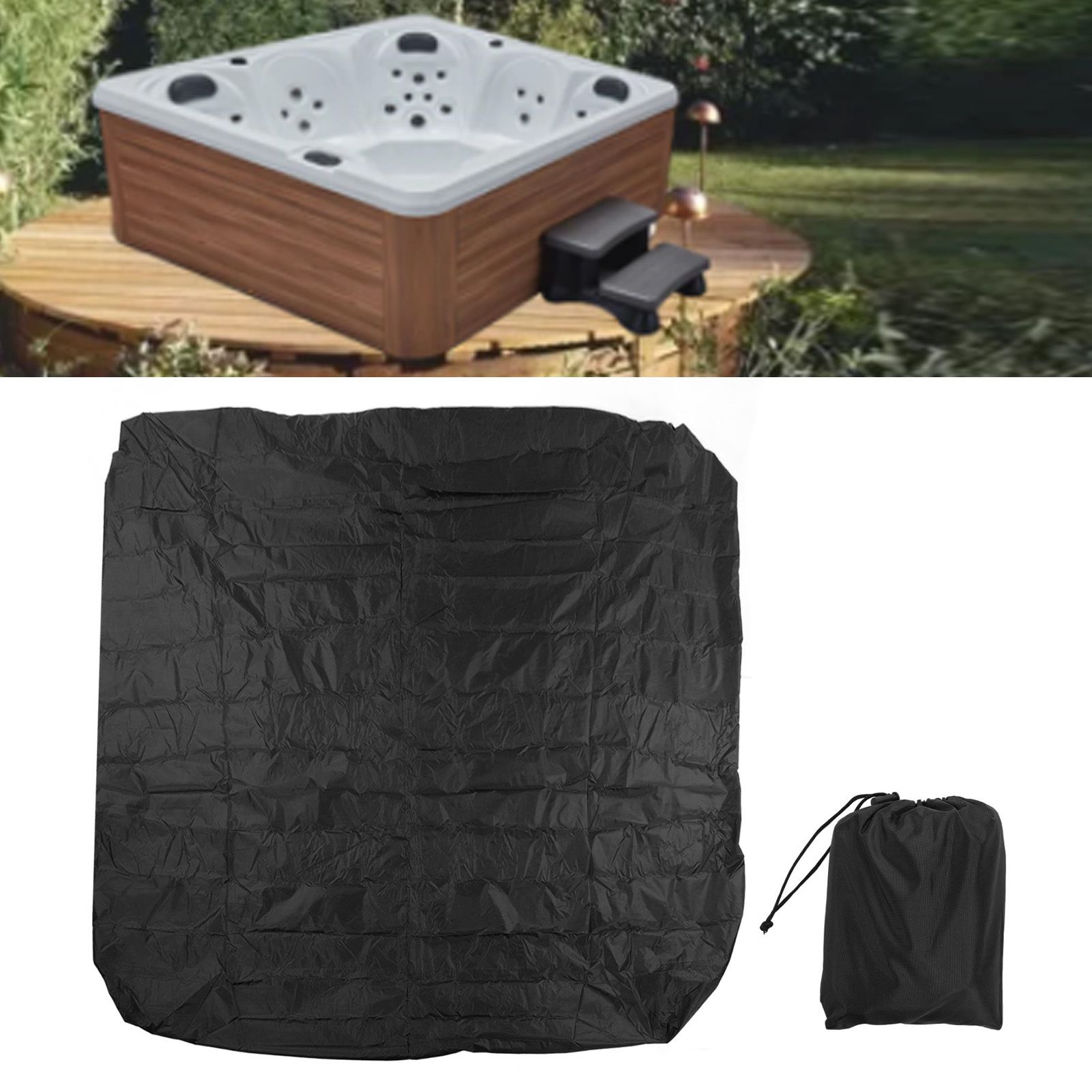 Outdoor Bathtub Dust Cover 190 Silver Coated Polyester Taffeta Waterproof Hot view 11