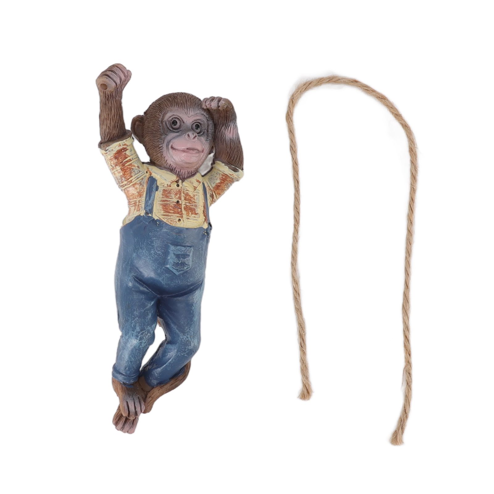 Garden Monkey Statues Cute Simulation Resin Hanging Monkey Garden Ornament for — image 1