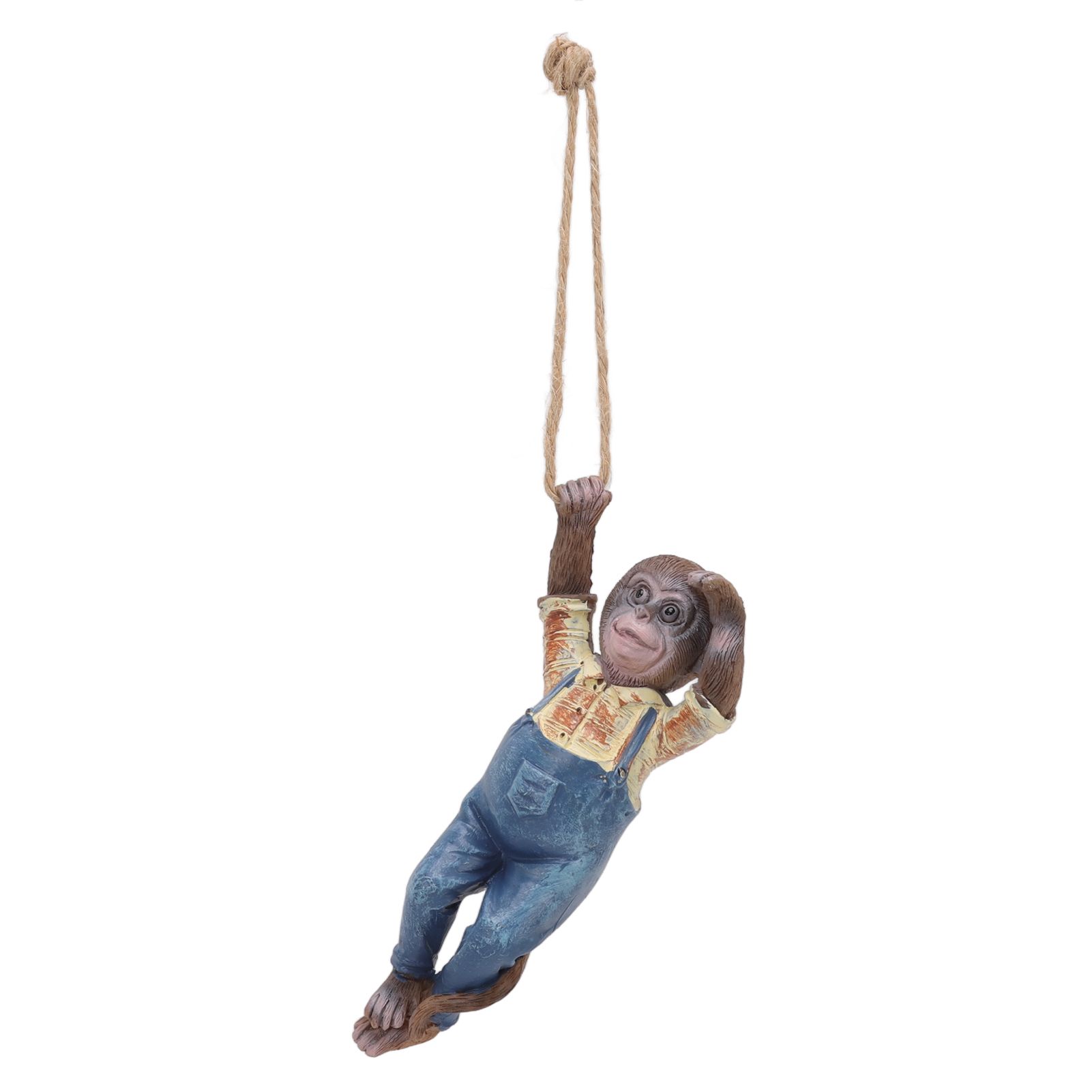 Garden Monkey Statues Cute Simulation Resin Hanging Monkey Garden Ornament for view 3