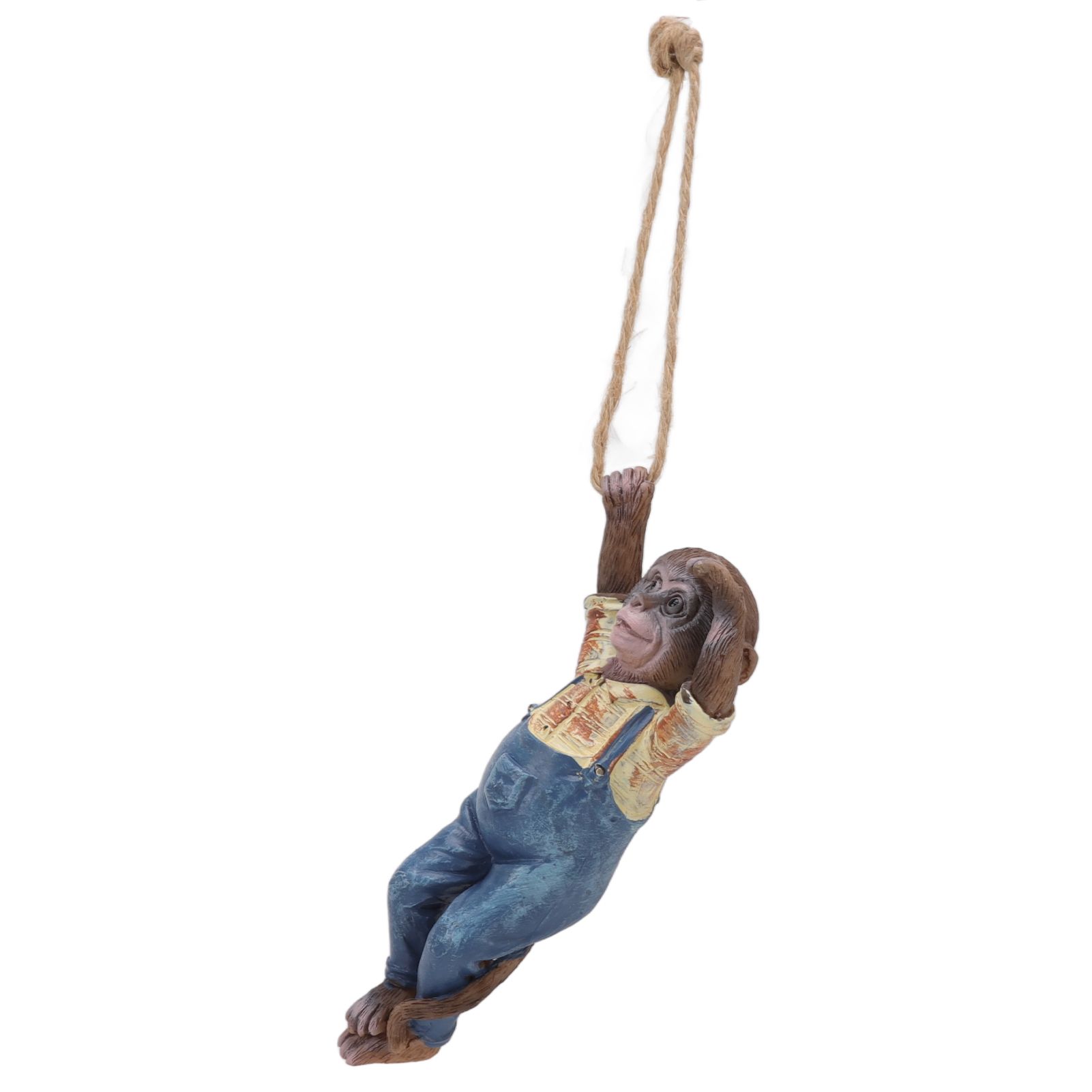 Garden Monkey Statues Cute Simulation Resin Hanging Monkey Garden Ornament for view 4