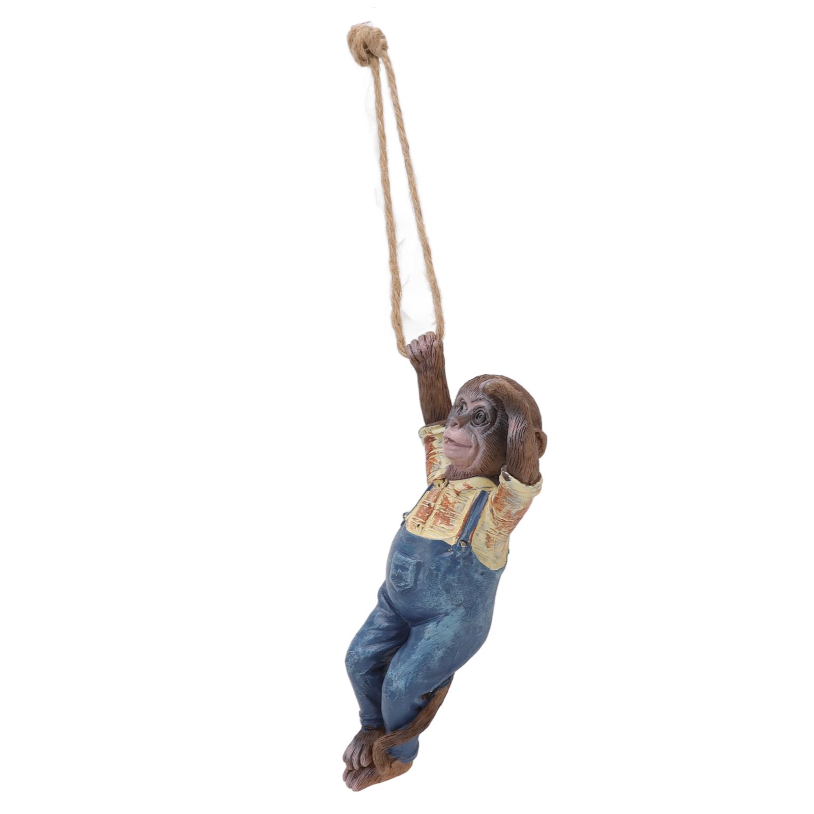 Garden Monkey Statues Cute Simulation Resin Hanging Monkey Garden Ornament for view 6
