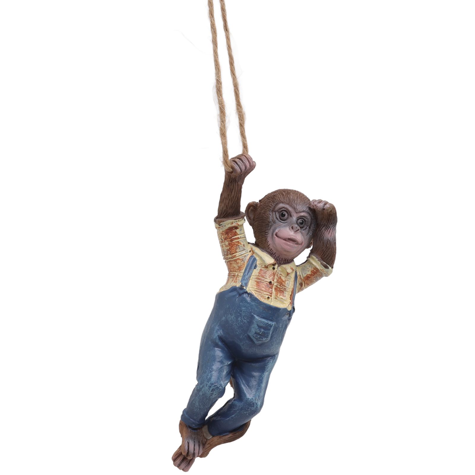 Garden Monkey Statues Cute Simulation Resin Hanging Monkey Garden Ornament for view 7