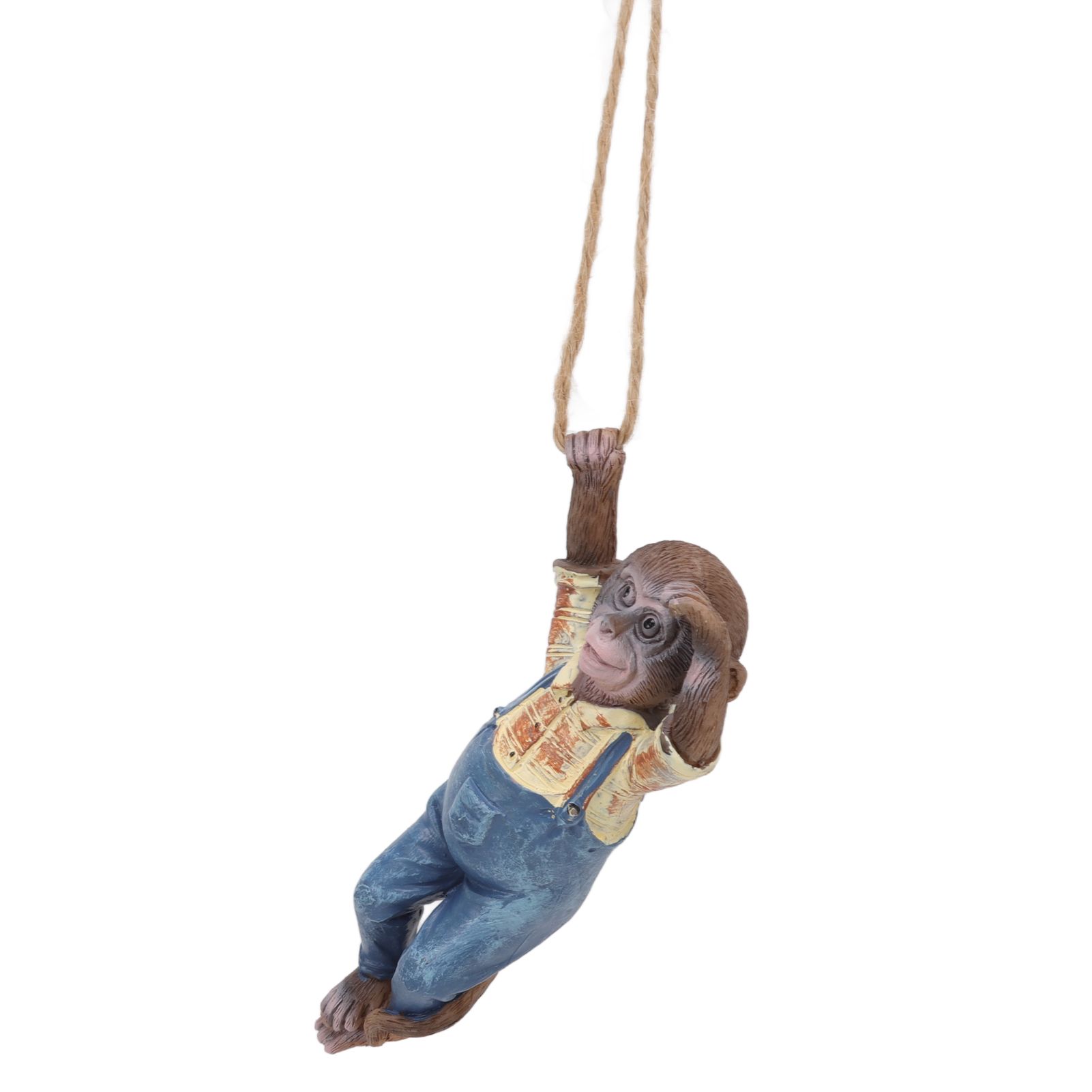 Garden Monkey Statues Cute Simulation Resin Hanging Monkey Garden Ornament for view 8