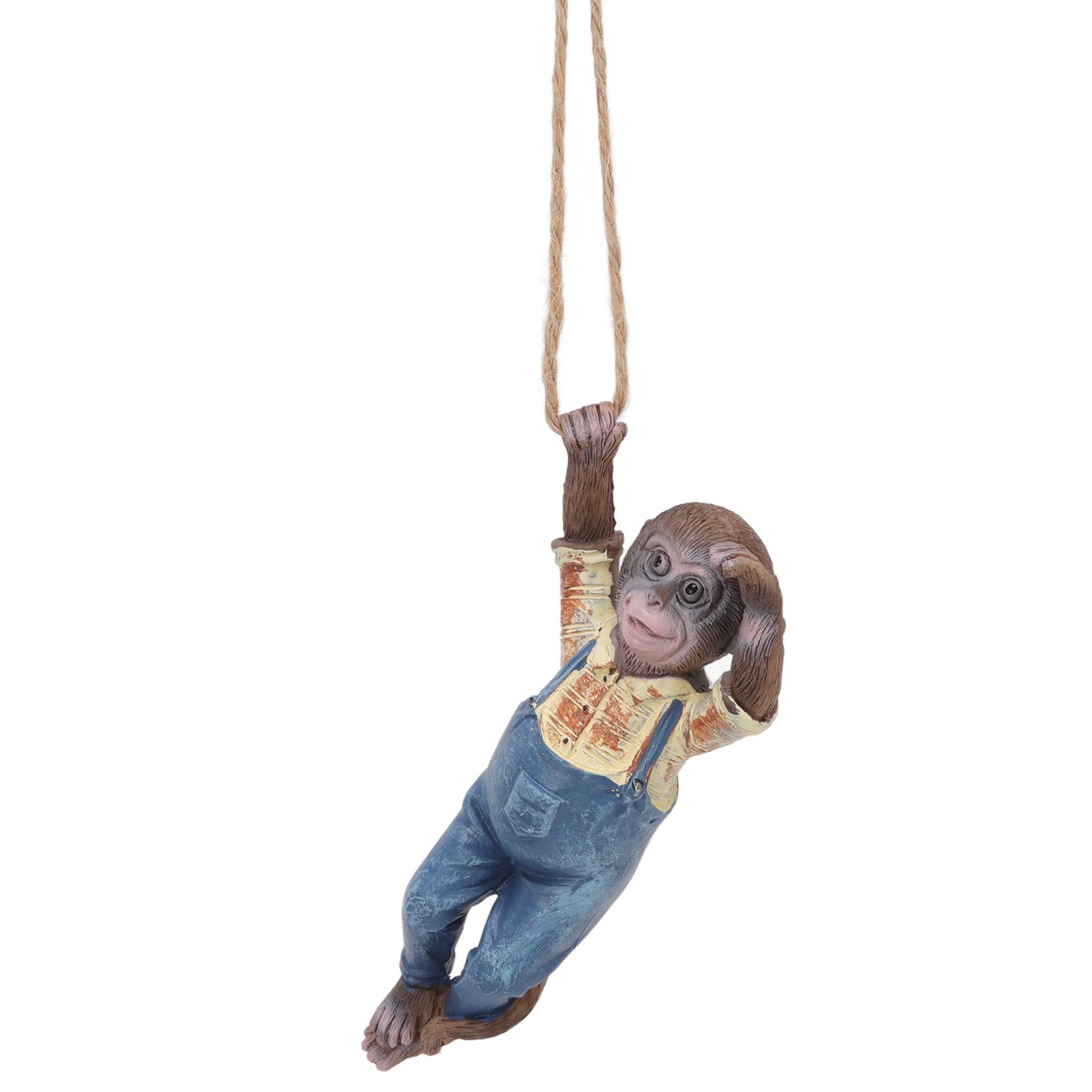 Garden Monkey Statues Cute Simulation Resin Hanging Monkey Garden Ornament for view 9