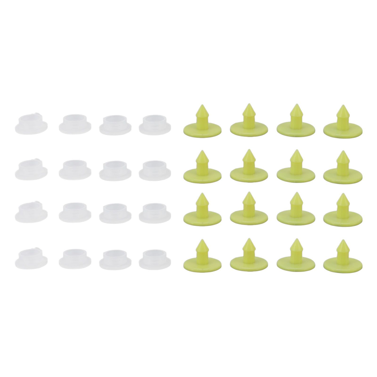 100PCS Livestock Ear Tag Bright Yellow PP Fadeless Reusable Universal Animal view 10
