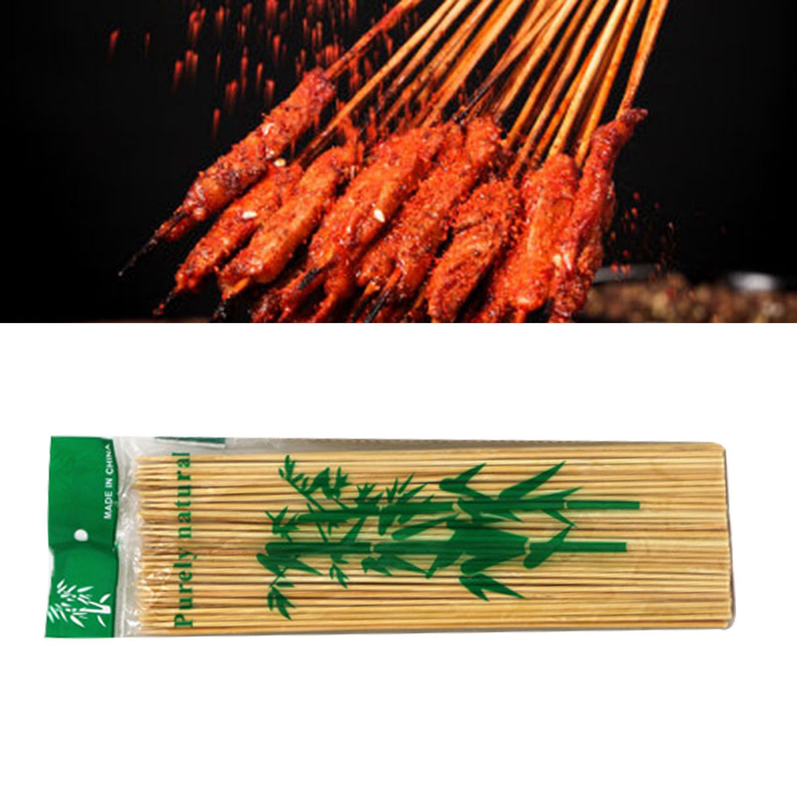 Disposable Barbecue Skewers Bamboo for Barbecue BBQ Appetiser Fruit Kabob view 5