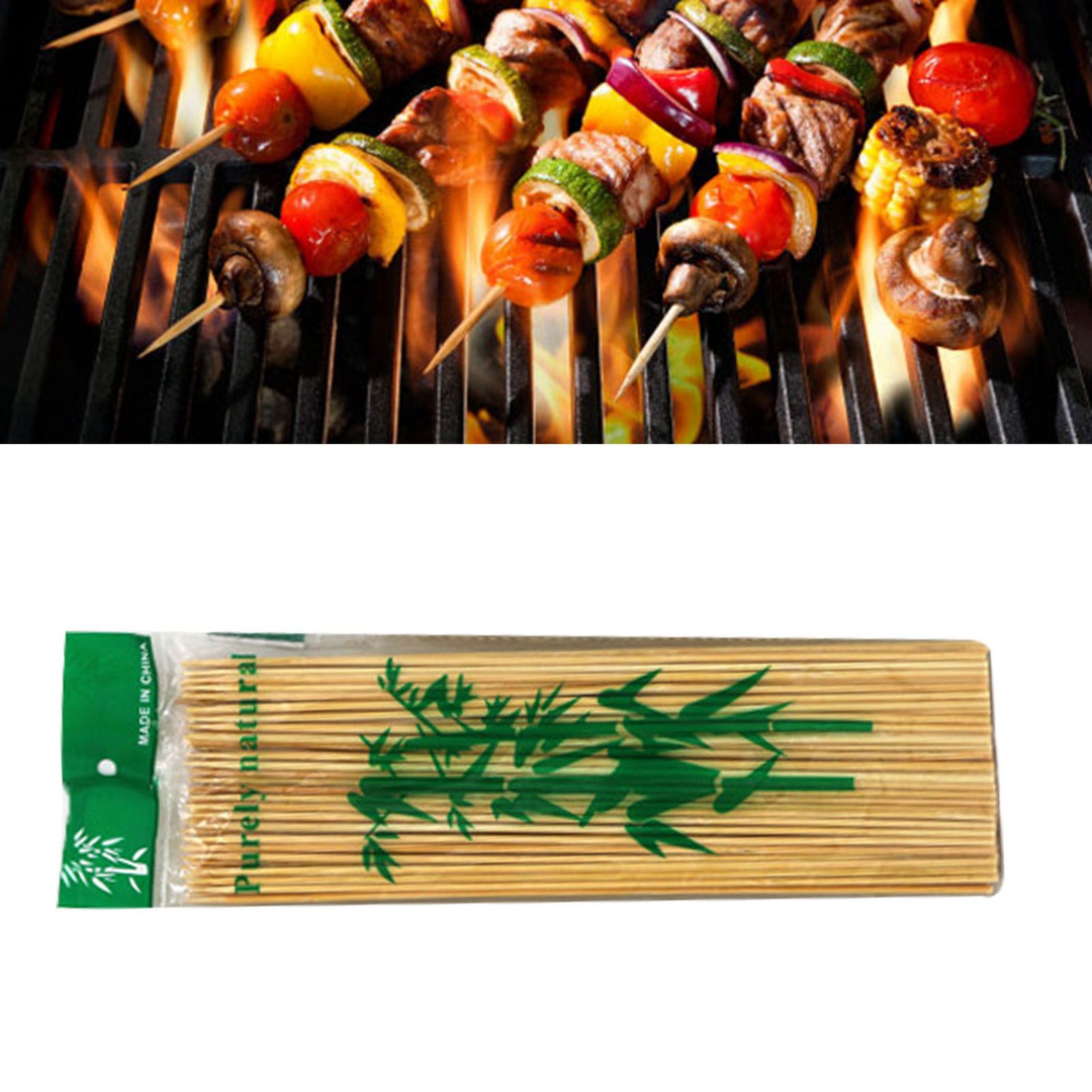 Disposable Barbecue Skewers Bamboo for Barbecue BBQ Appetiser Fruit Kabob view 6