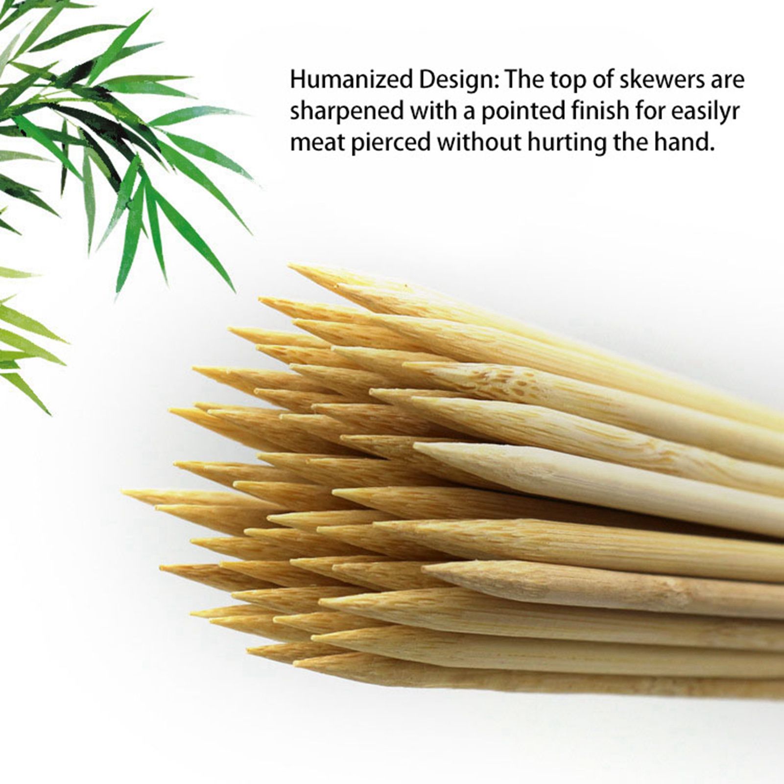 Disposable Barbecue Skewers Bamboo for Barbecue BBQ Appetiser Fruit Kabob view 11