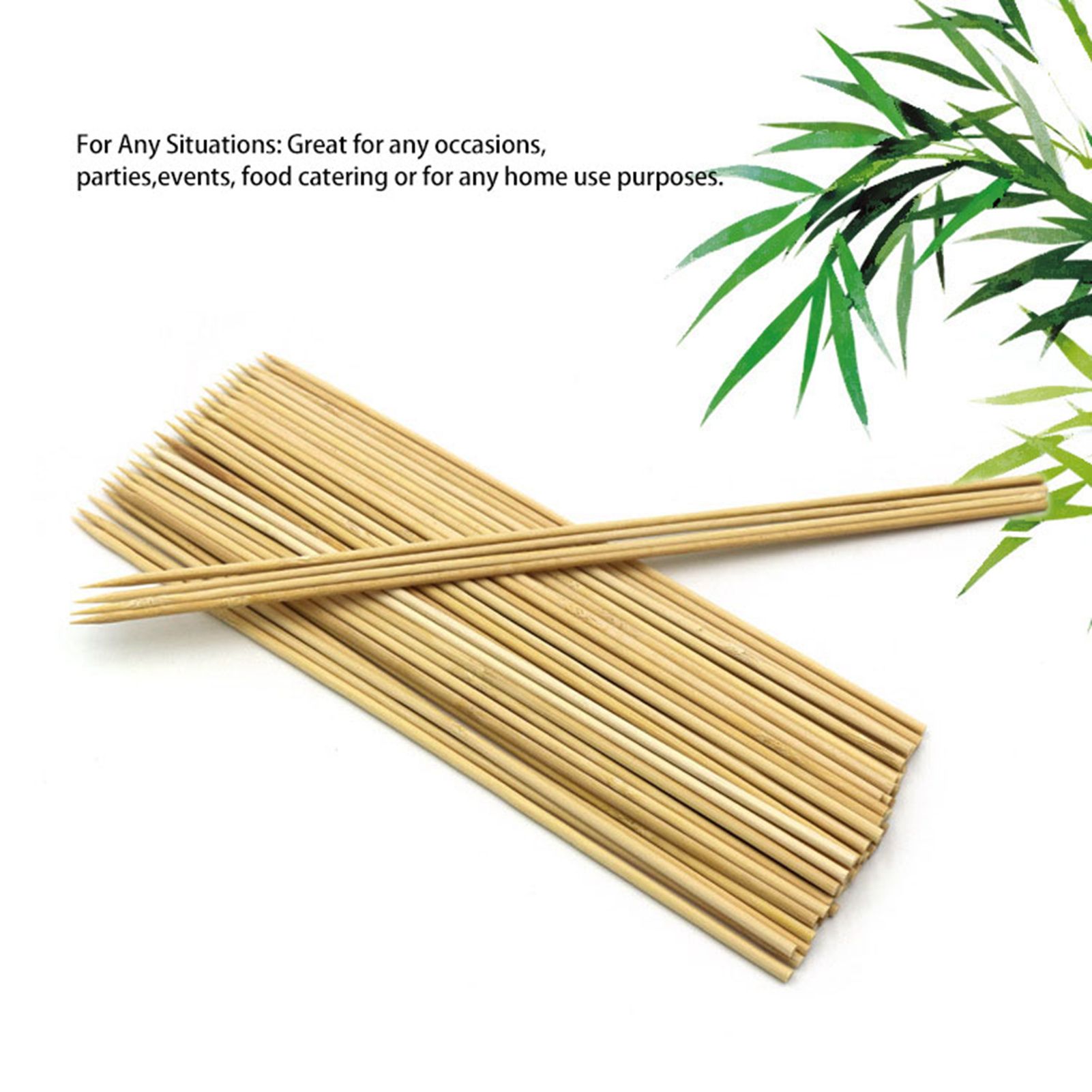 Disposable Barbecue Skewers Bamboo for Barbecue BBQ Appetiser Fruit Kabob view 12