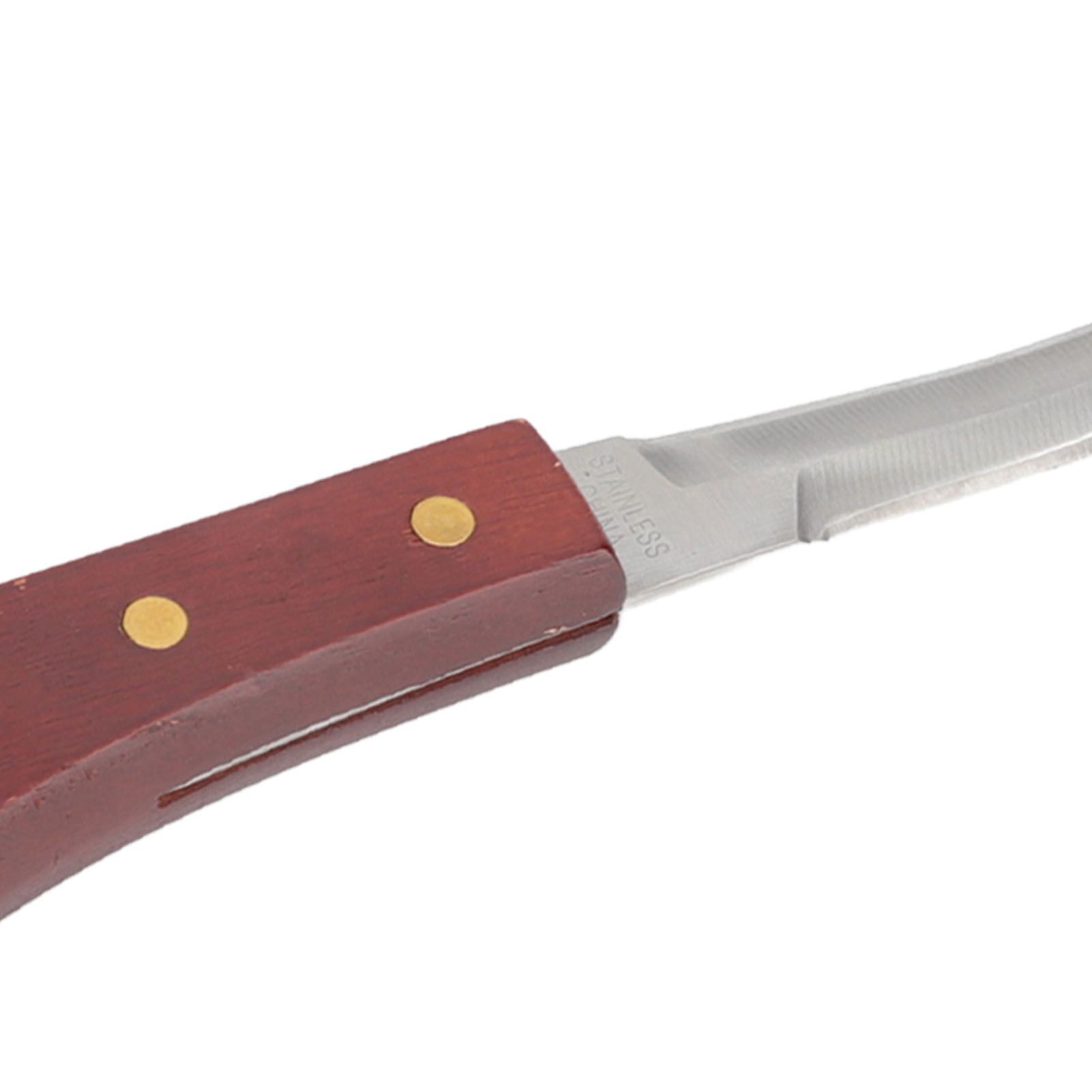 Hoof Knife Razor Stainless Steel Double Sided Blade Ergonomic Wooden Handle view 13