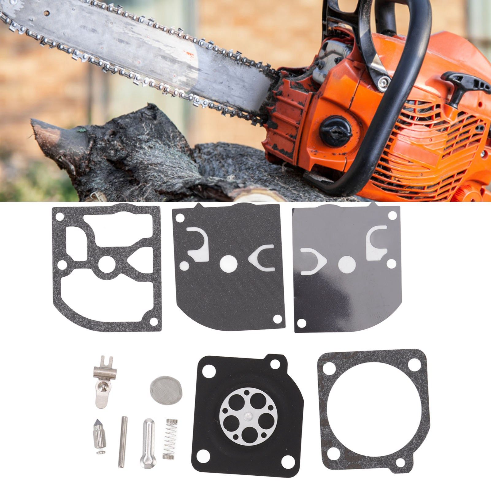 Carburetor Diaphragm Kit Gasket Metal and Paper for Zama Rb72 for Stihl Ms019 view 11