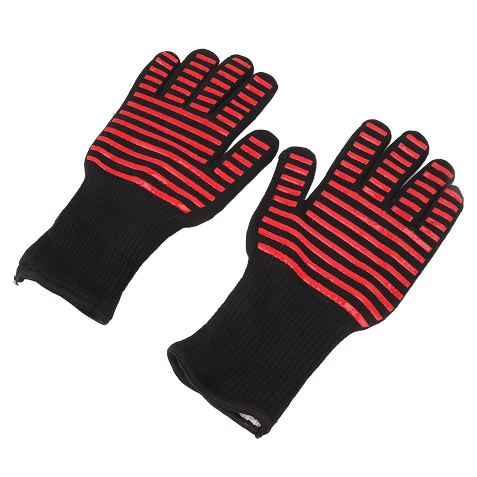 2PCS BBQ Fire Gloves Flame Retardant High Temperature Resistant Microwave Oven — image 1