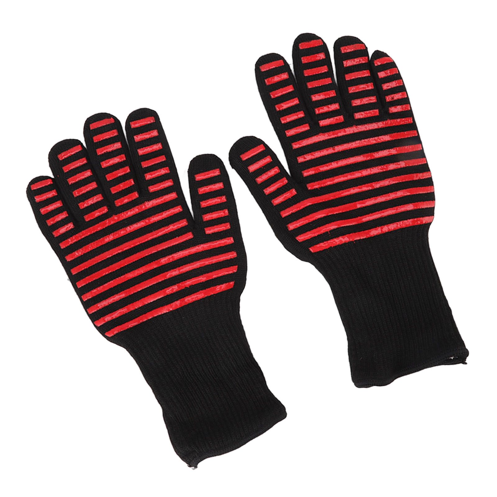 2PCS BBQ Fire Gloves Flame Retardant High Temperature Resistant Microwave Oven view 7