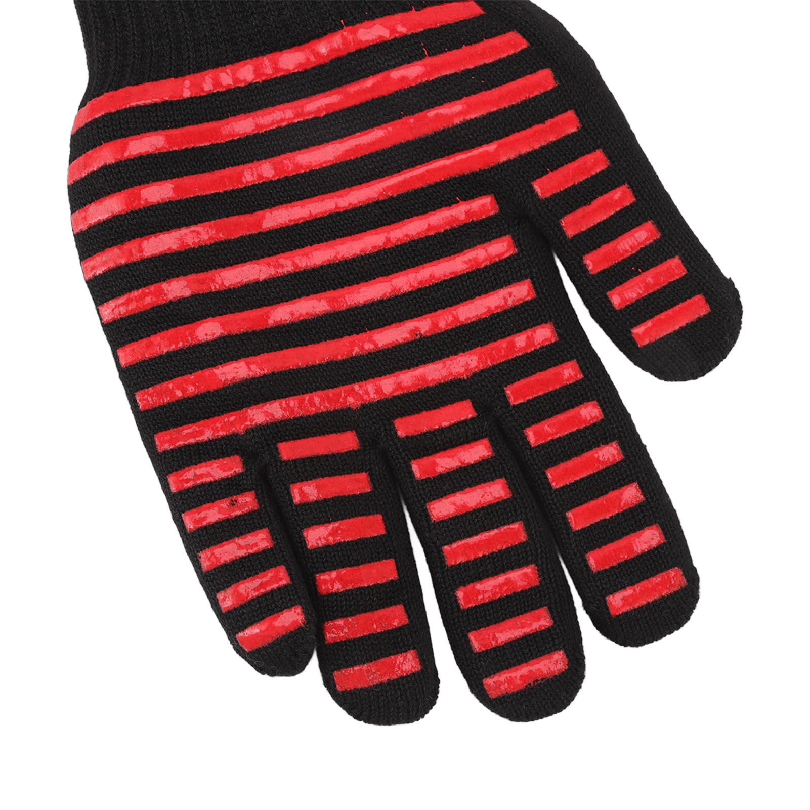 2PCS BBQ Fire Gloves Flame Retardant High Temperature Resistant Microwave Oven view 14