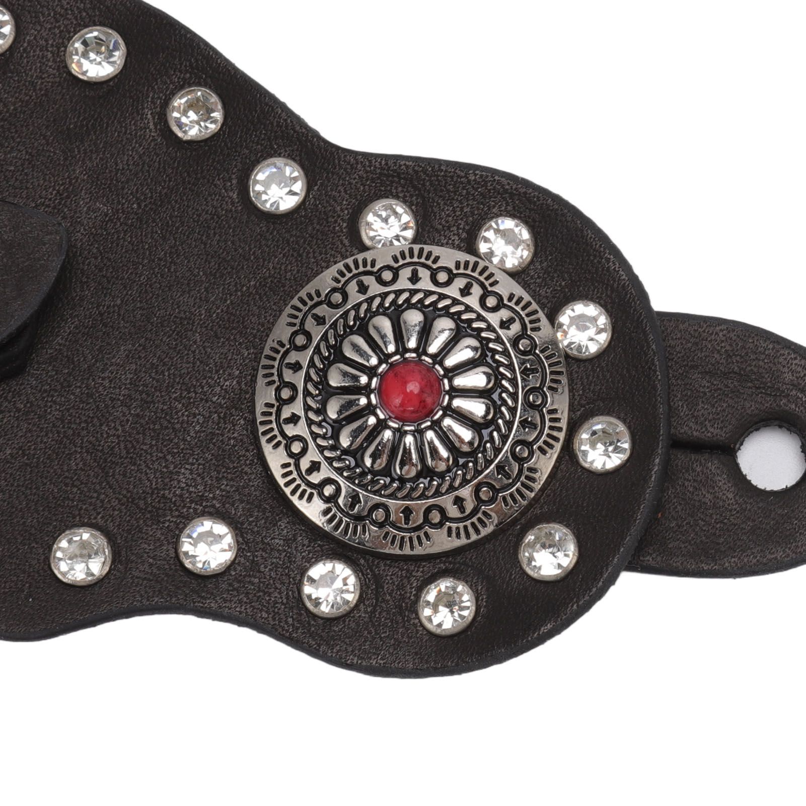 1Pair Spur Strap Leather Rhinestone Western Vintage Style Horse Riding view 14