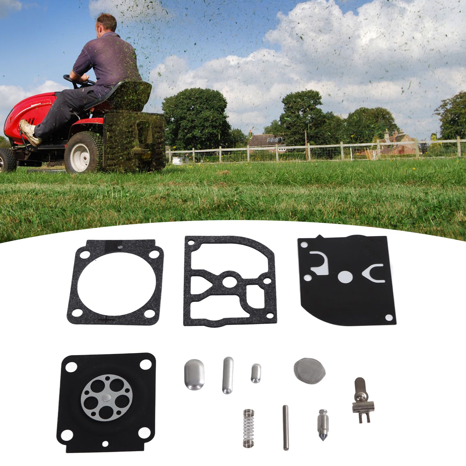 2 Set Lawn Mower Repair Gasket Diaphragm Kits for Stihl HS45 FS55 BG45 MM55 view 12