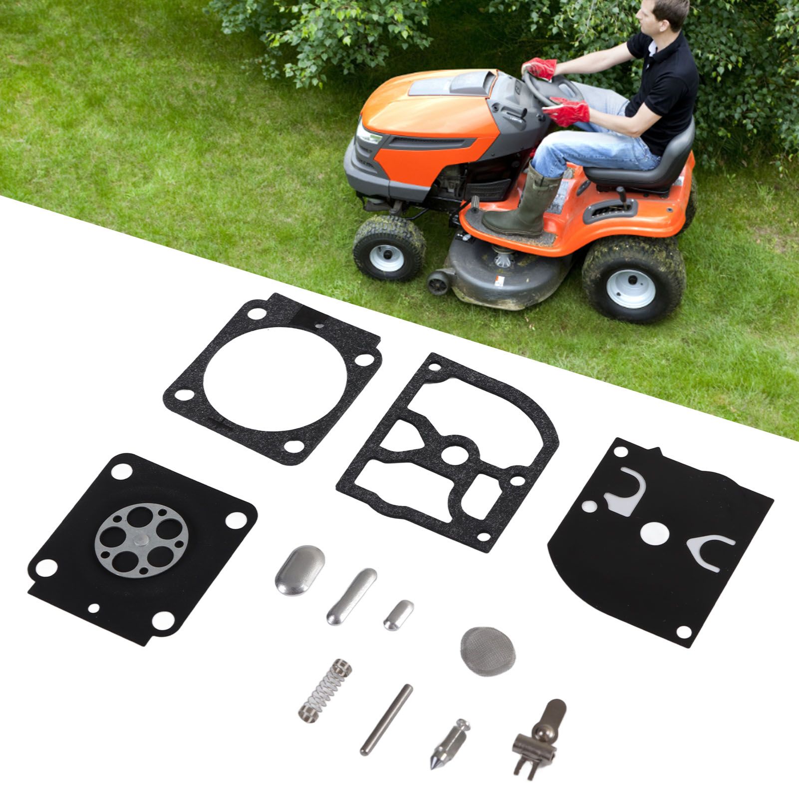 2 Set Lawn Mower Repair Gasket Diaphragm Kits for Stihl HS45 FS55 BG45 MM55 view 15