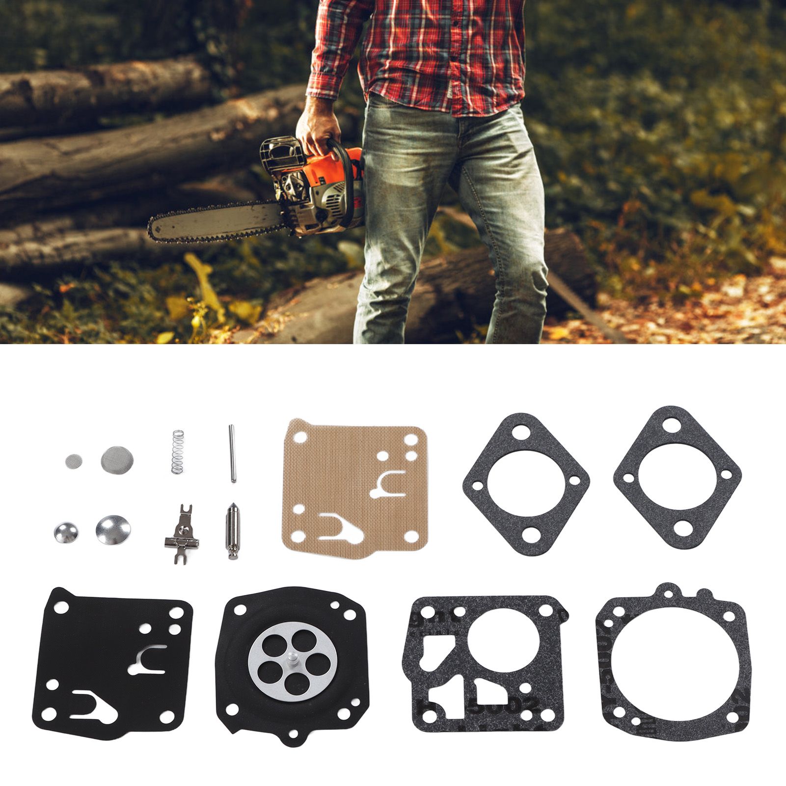 Carburetor Repair Gasket Diaphragm Kits for Tillotson RK 23HS Chainsaw view 12