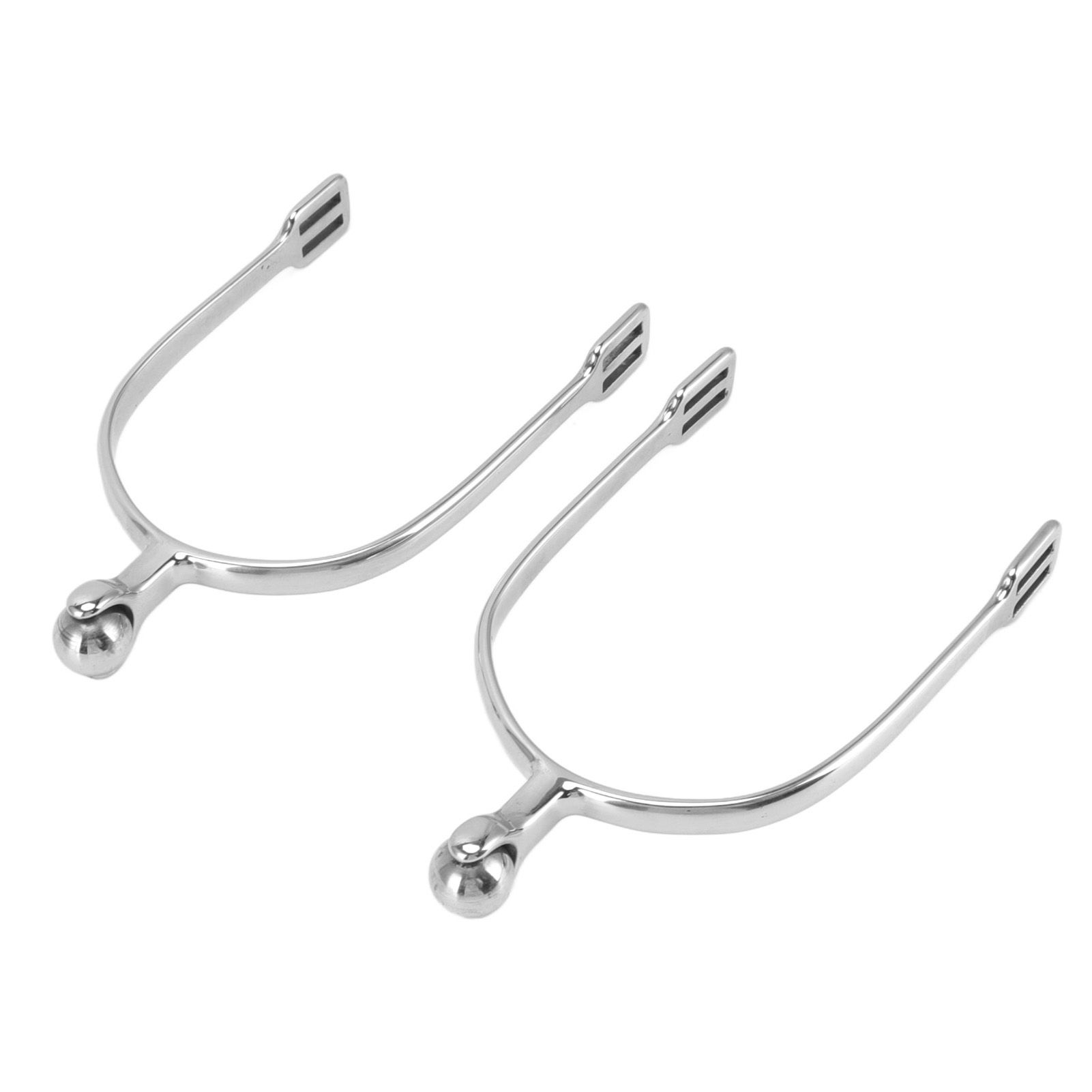 1 Pair Horse Spurs Stainless Steel Western Cowboy Equestrian Boot Spurs for