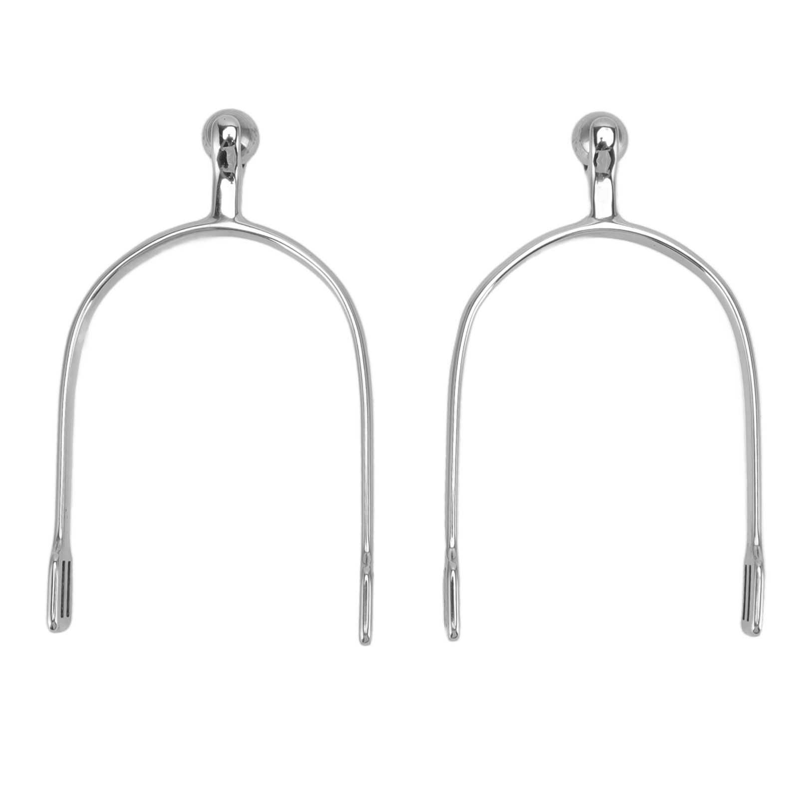 1 Pair Horse Spurs Stainless Steel Western Cowboy Equestrian Boot Spurs for view 3