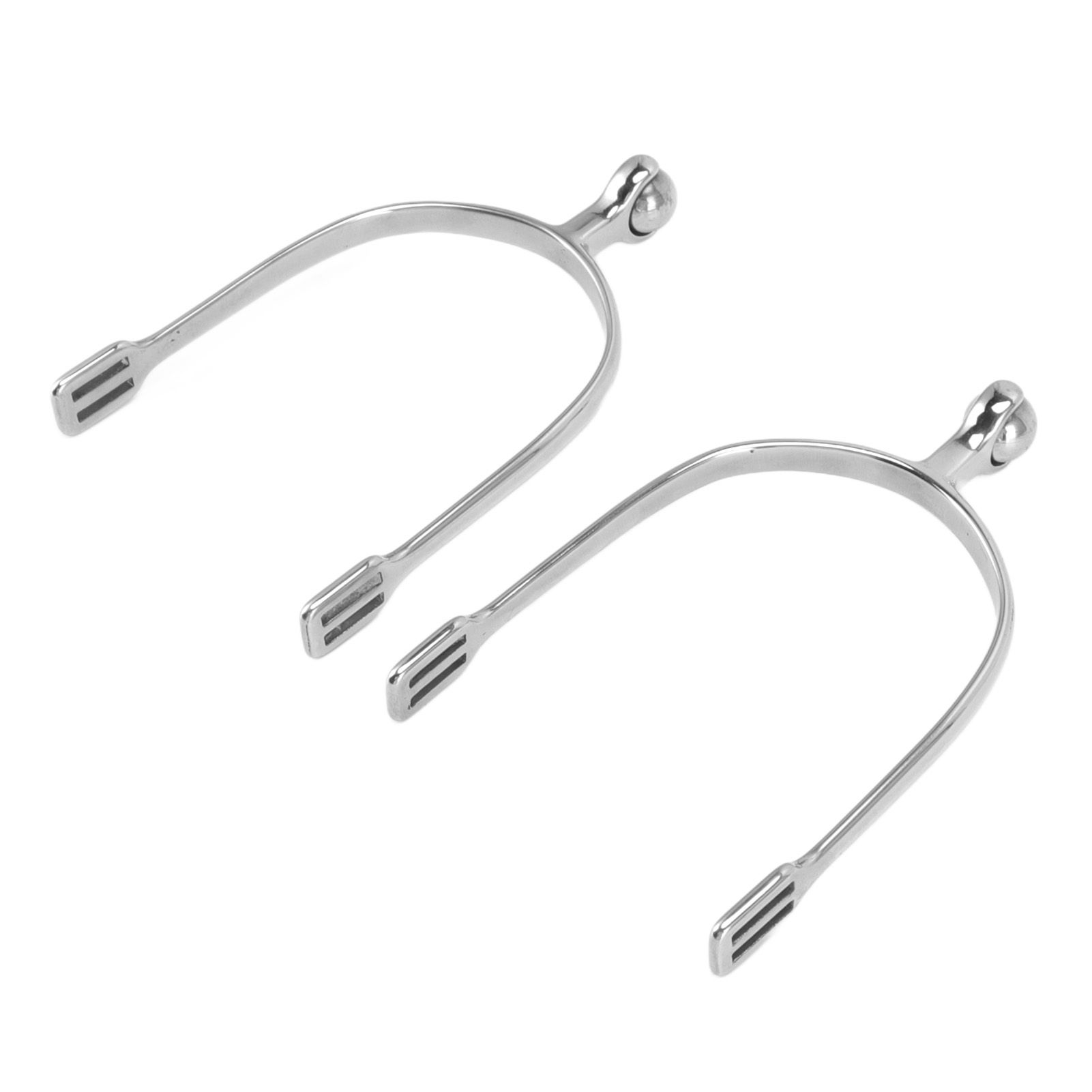 1 Pair Horse Spurs Stainless Steel Western Cowboy Equestrian Boot Spurs for view 4