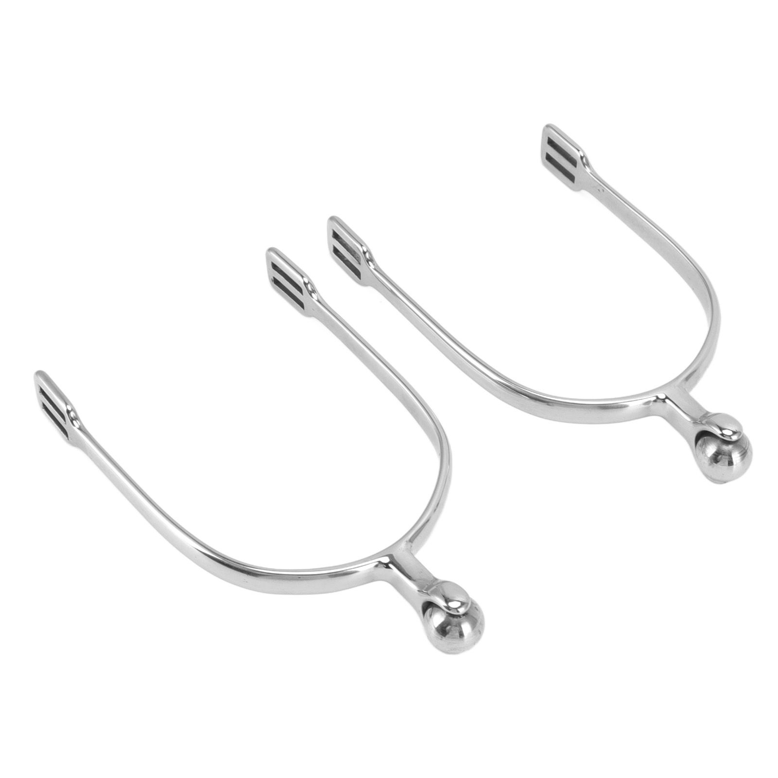 1 Pair Horse Spurs Stainless Steel Western Cowboy Equestrian Boot Spurs for view 5