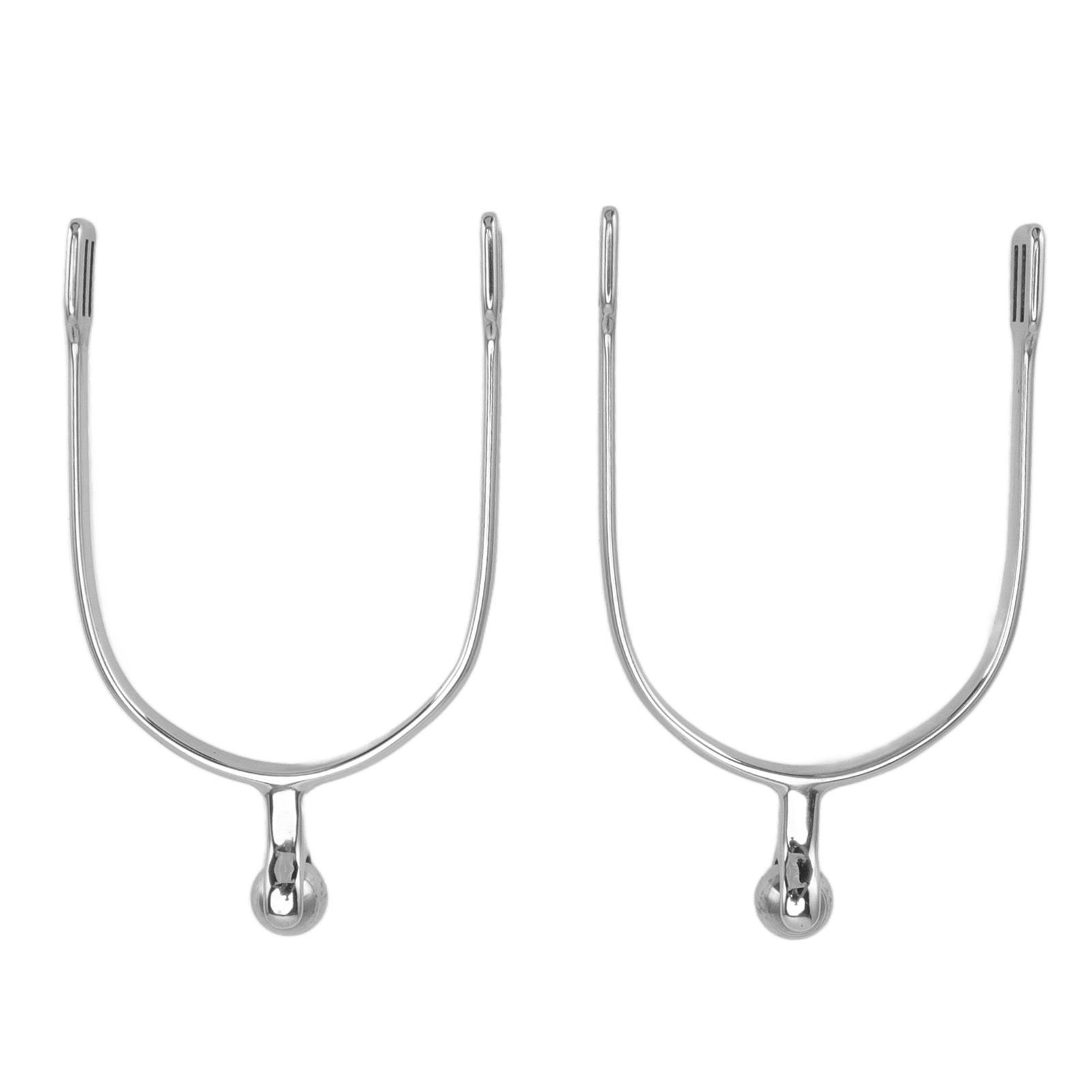 1 Pair Horse Spurs Stainless Steel Western Cowboy Equestrian Boot Spurs for view 9