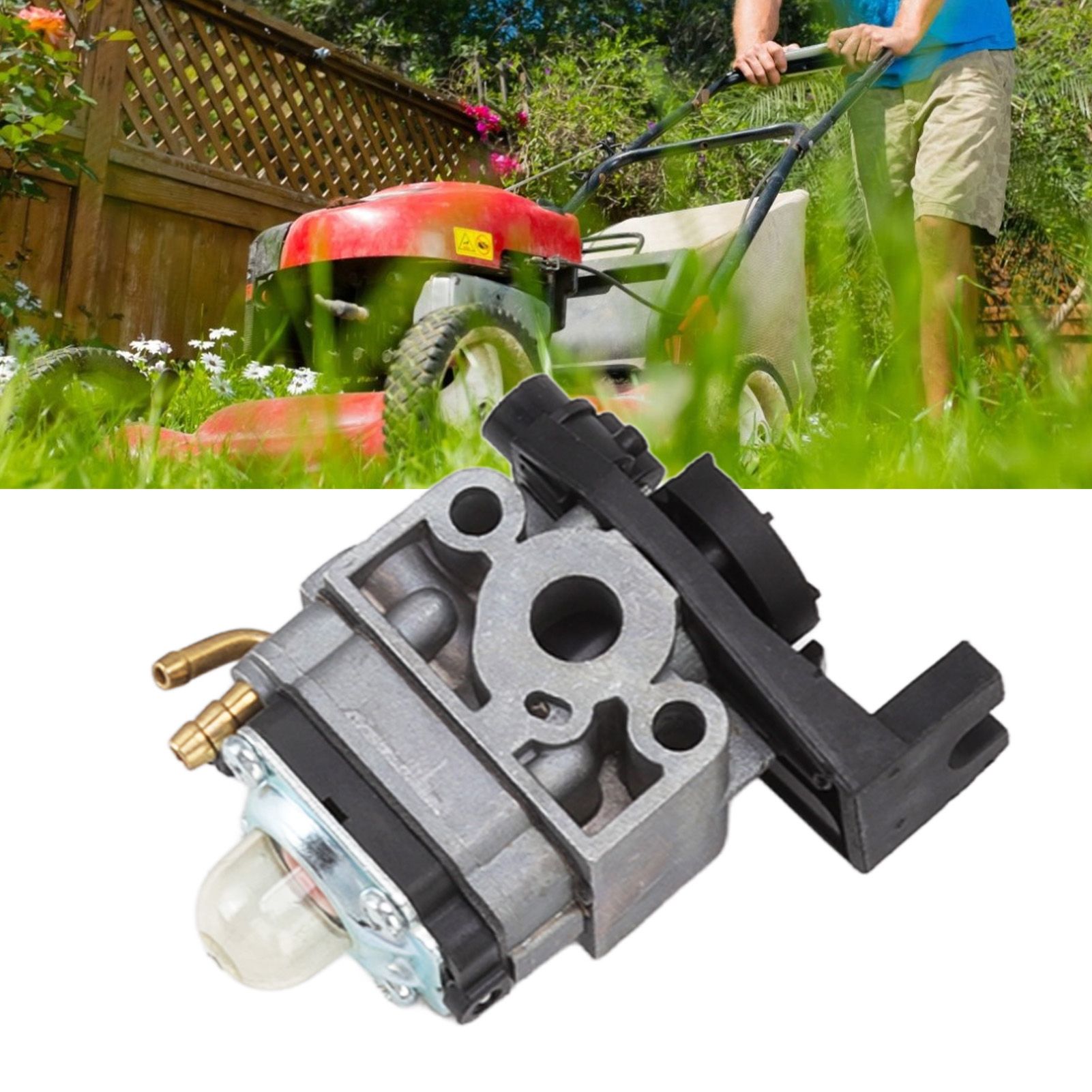 Lawn Mower Carburetor Aluminum Carb Replacemrnt For Husqvarna 531008681 324RX view 12