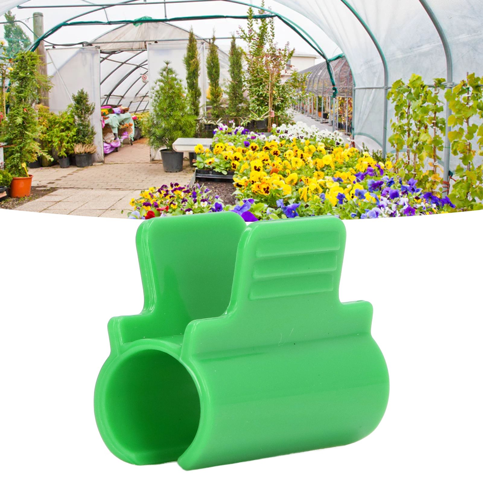 24pcs Greenhouse Clamps Single Head Row Cover Netting Tunnel Hoop Clips Insect view 11