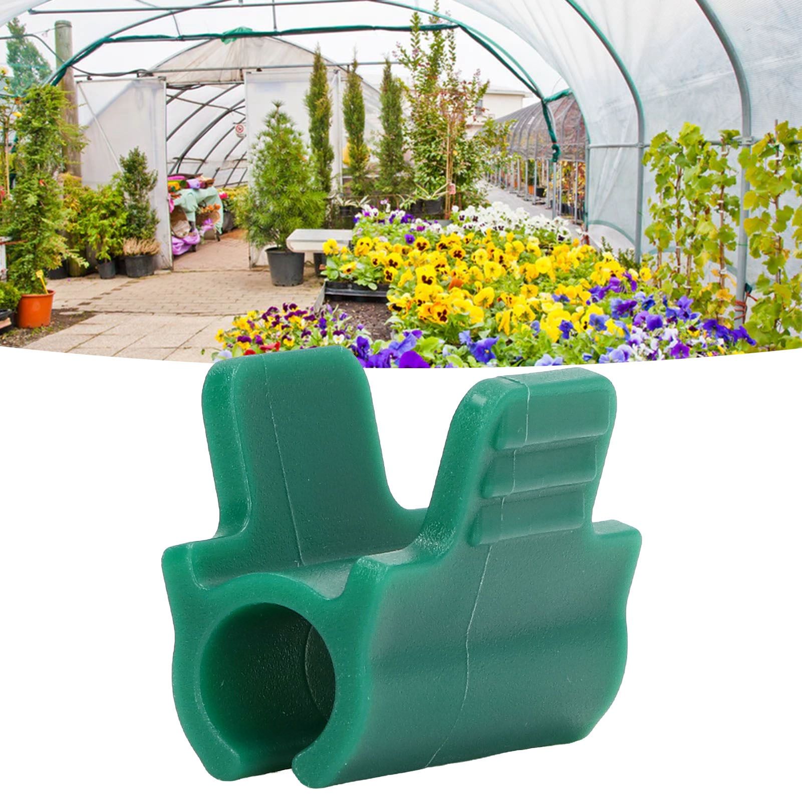 24pcs Greenhouse Clamps Single Head Row Cover Netting Tunnel Hoop Clips Insect view 11