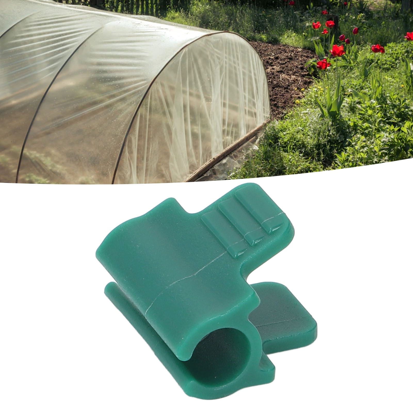 24pcs Greenhouse Clamps Single Head Row Cover Netting Tunnel Hoop Clips Insect view 12