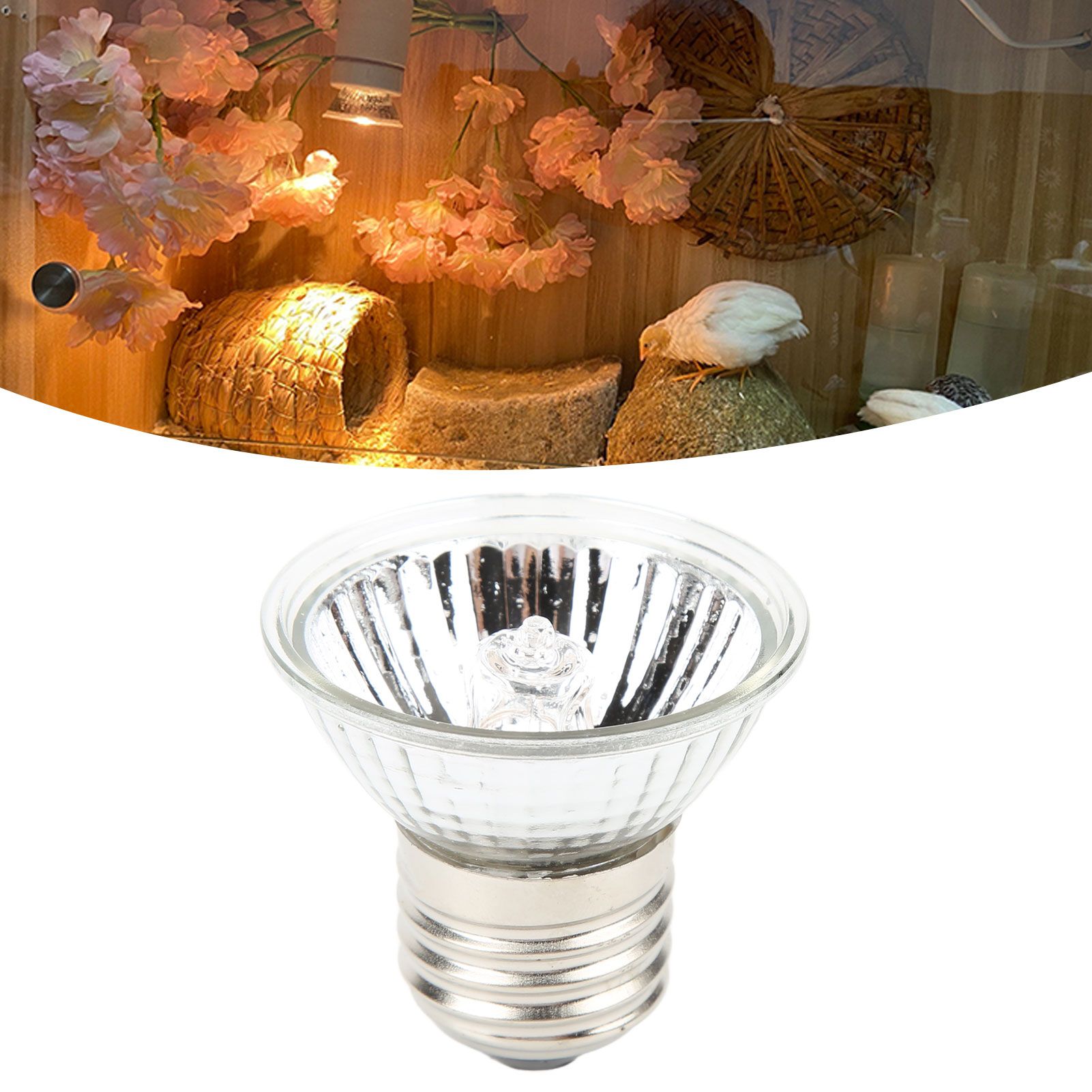 UVB Reptile Heat Lamp Bulbs Full Spectrum Energy Saving Sunbathe Heat Lamp for view 11