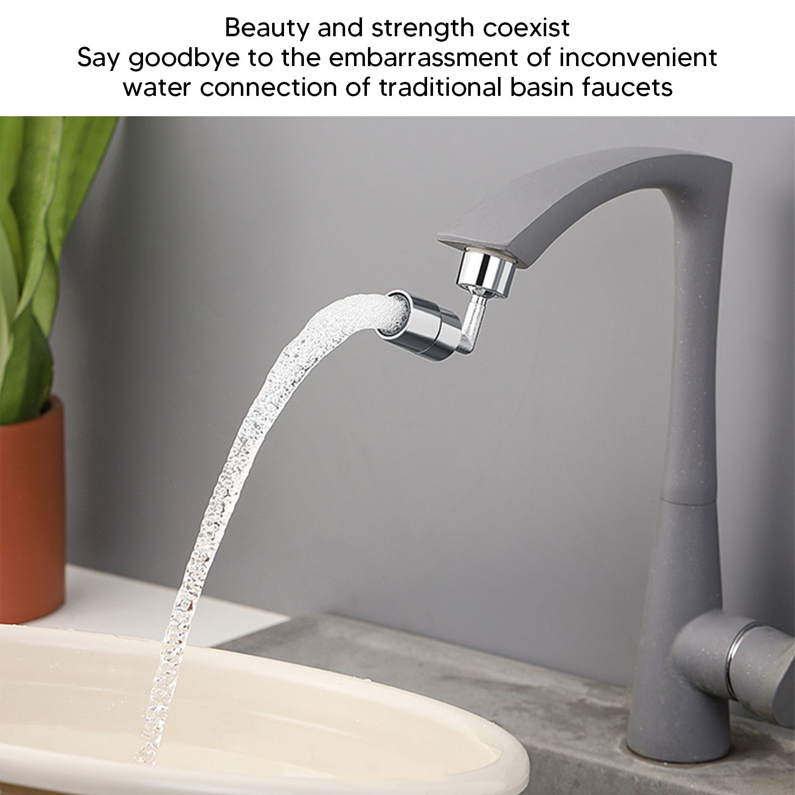 Plastic Faucet Extender 360 Degree Universal Rotating Splashing Proof Tap view 9