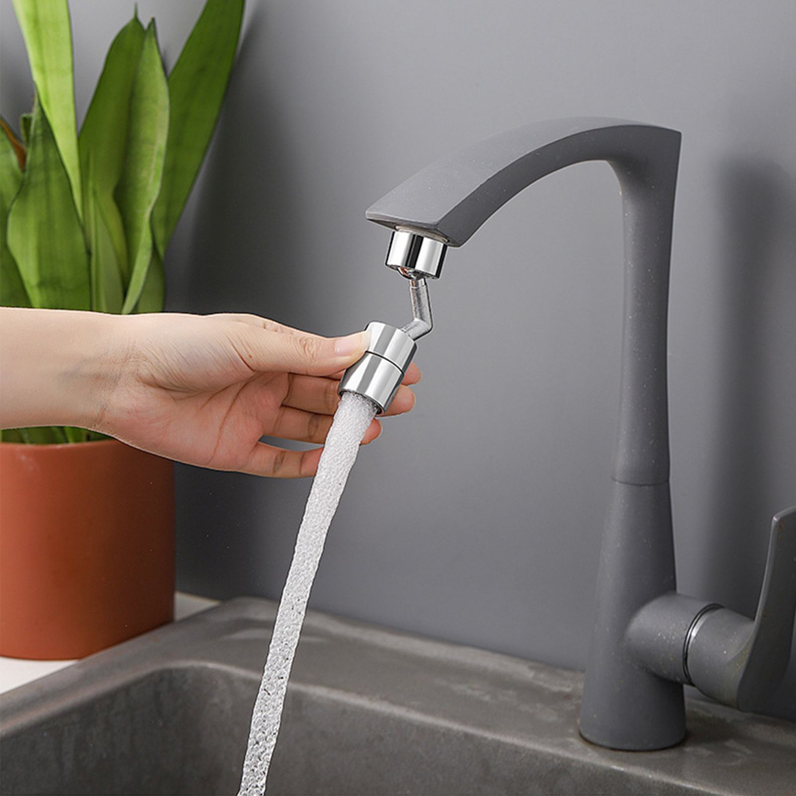 Plastic Faucet Extender 360 Degree Universal Rotating Splashing Proof Tap view 14