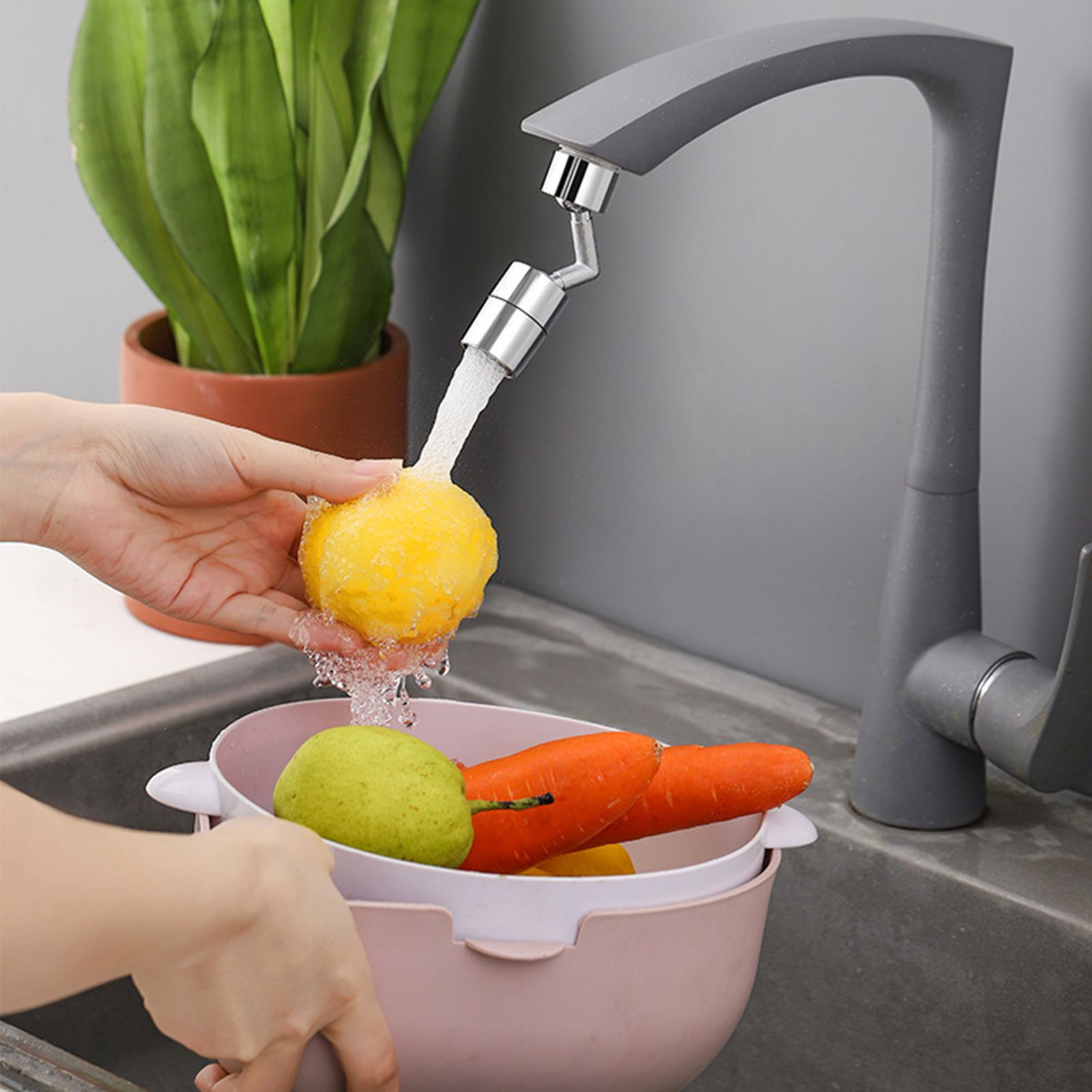 Plastic Faucet Extender 360 Degree Universal Rotating Splashing Proof Tap view 15