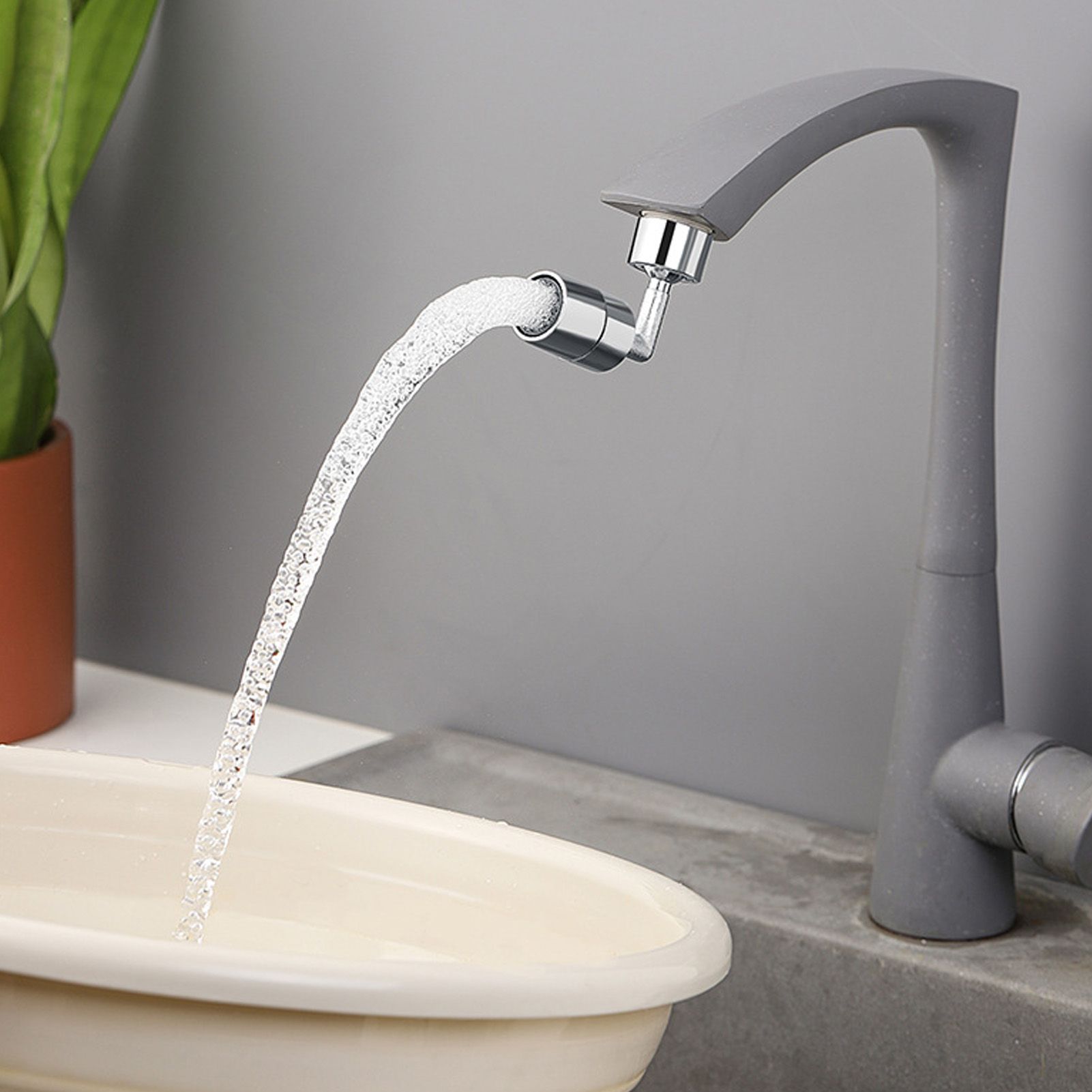 Universal 360 Degree Swivel Faucet Extender All Copper Anti Splash Faucet view 7