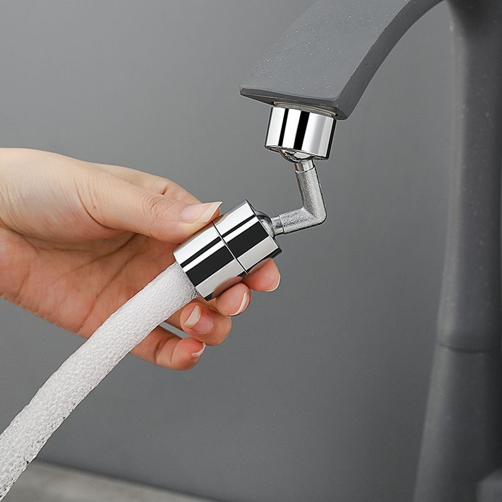 Universal 360 Degree Swivel Faucet Extender All Copper Anti Splash Faucet view 8