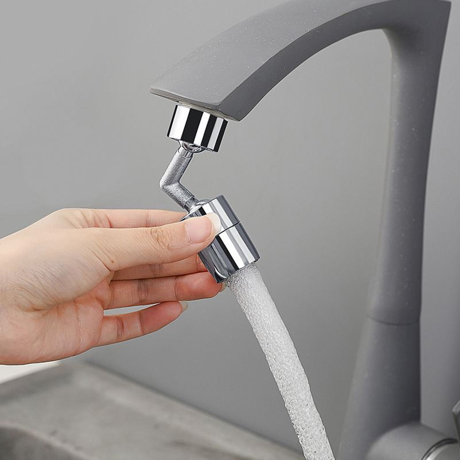 Universal 360 Degree Swivel Faucet Extender All Copper Anti Splash Faucet view 9