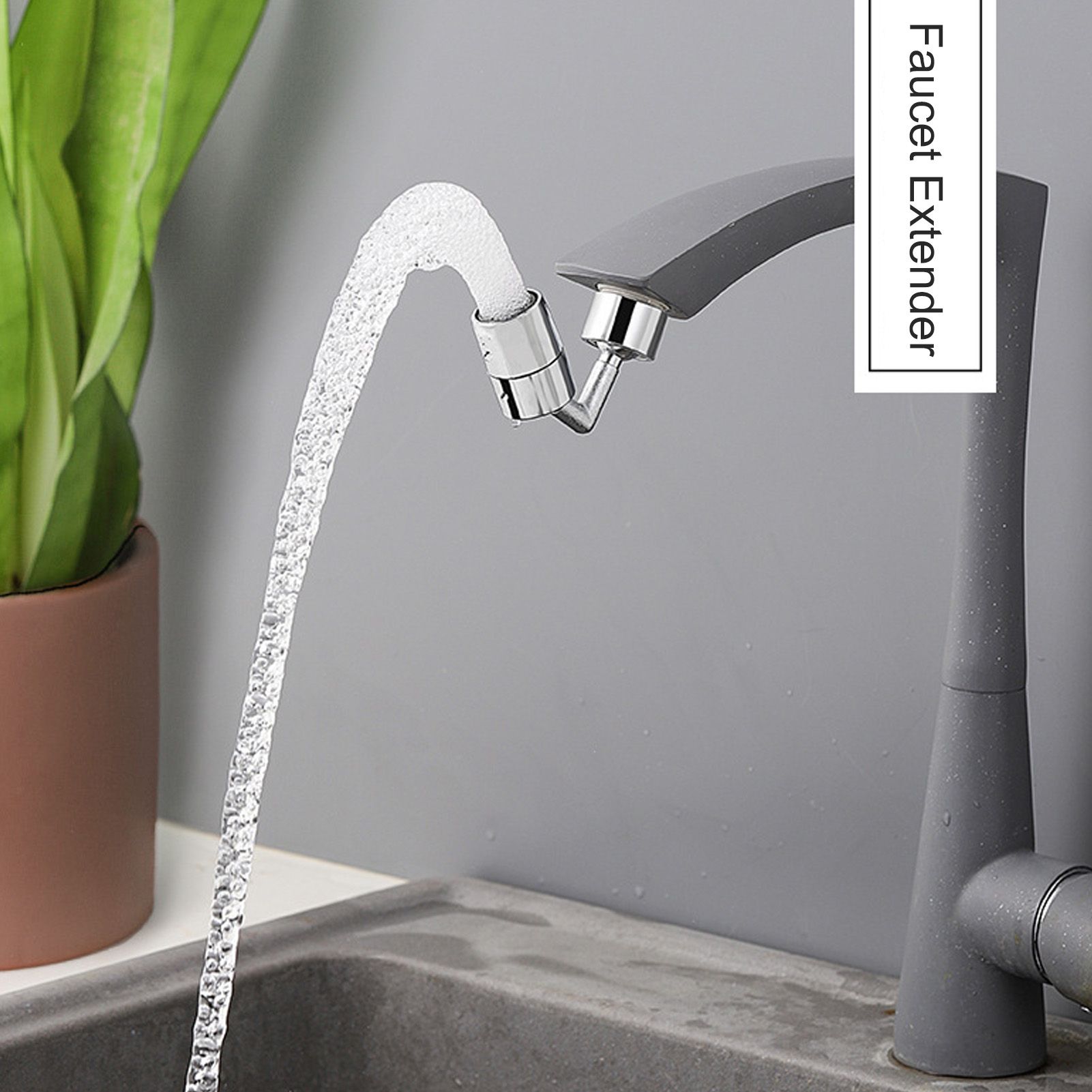 Universal 360 Degree Swivel Faucet Extender All Copper Anti Splash Faucet view 11