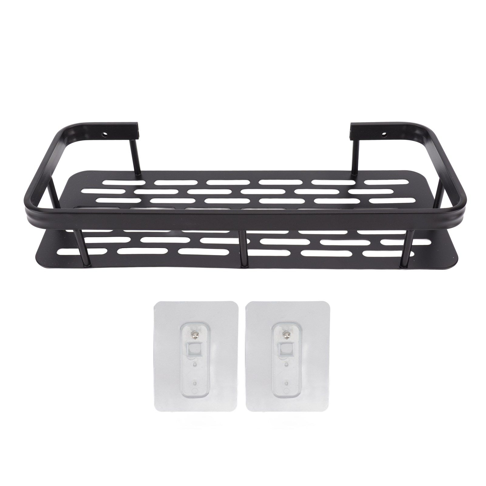 Shower Caddy Single Tier Durable Aluminium Rustproof Sticker Installation — image 1
