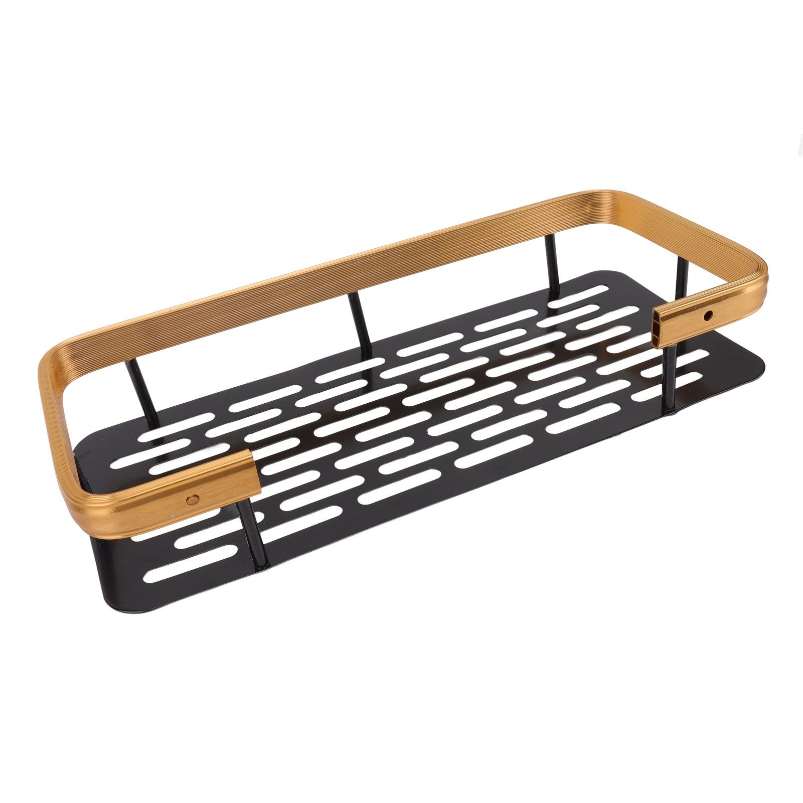 Shower Caddy Single Tier Durable Aluminium Rustproof Sticker Installation view 6