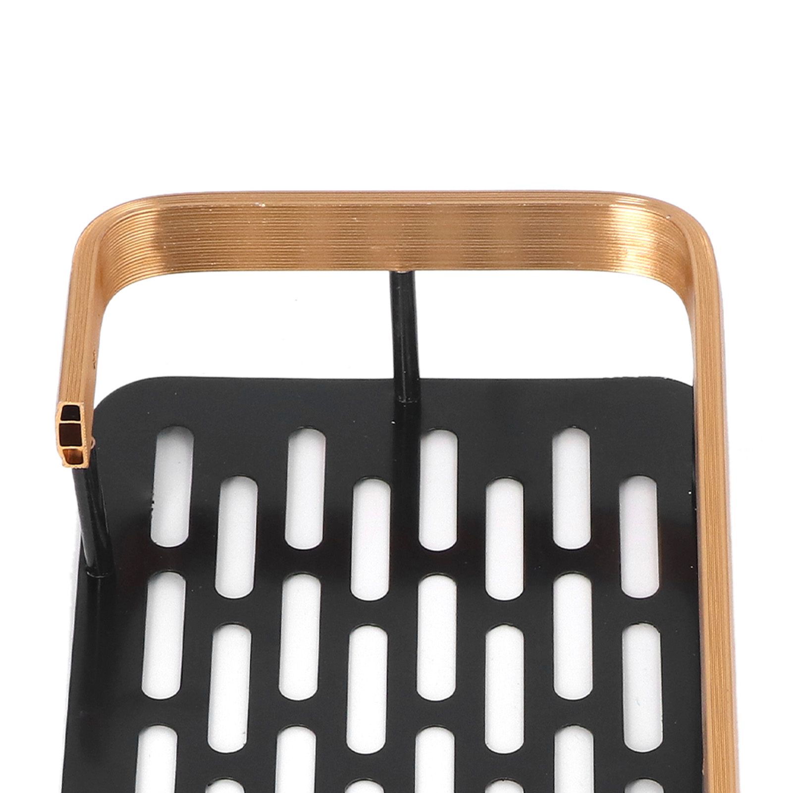 Shower Caddy Double Layer Rectangle Shape Space Saving Aluminum Punching Free view 13