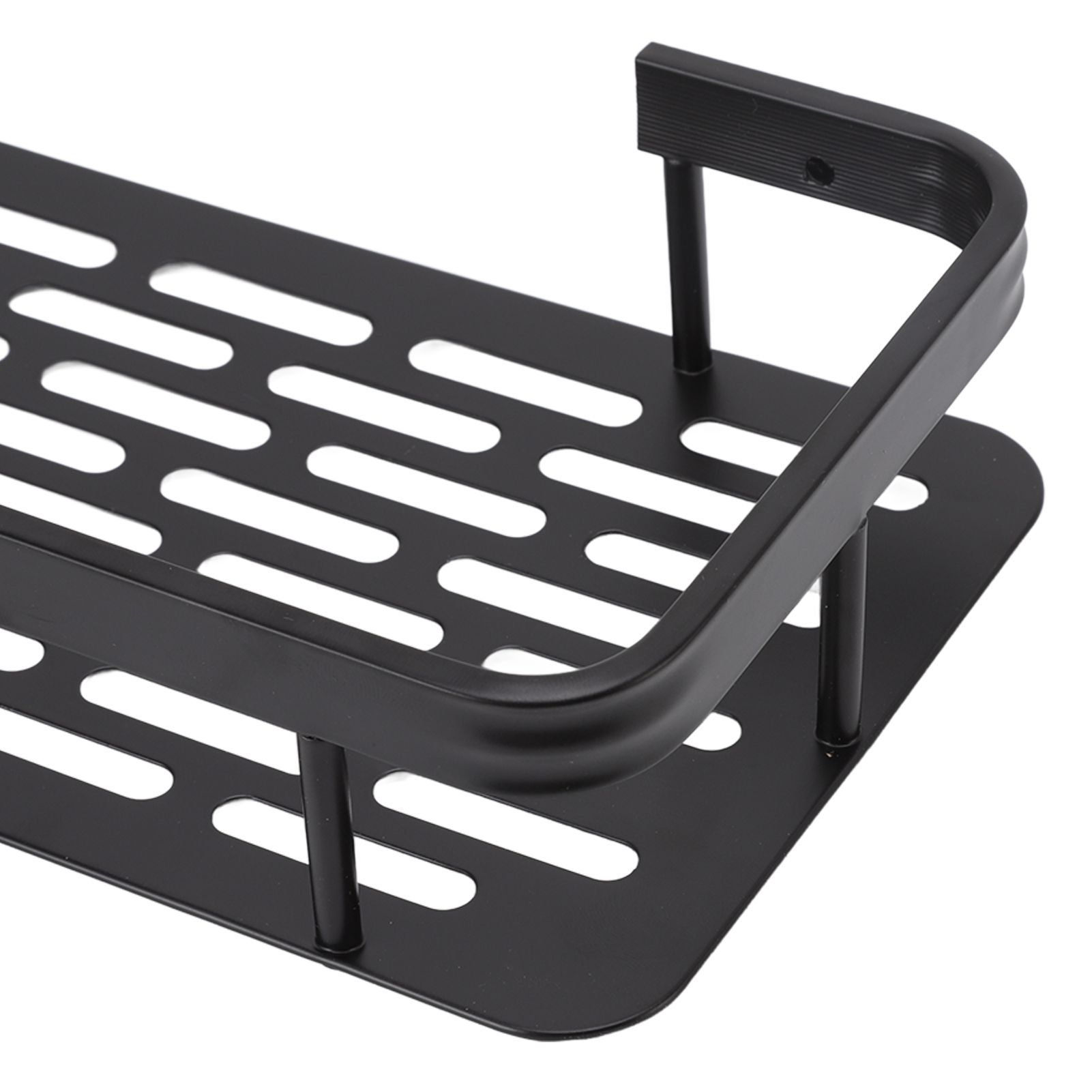 Shower Storage Rack 3 Layers Punch Free Rectangle Aluminum Shower Shelf Basket view 15